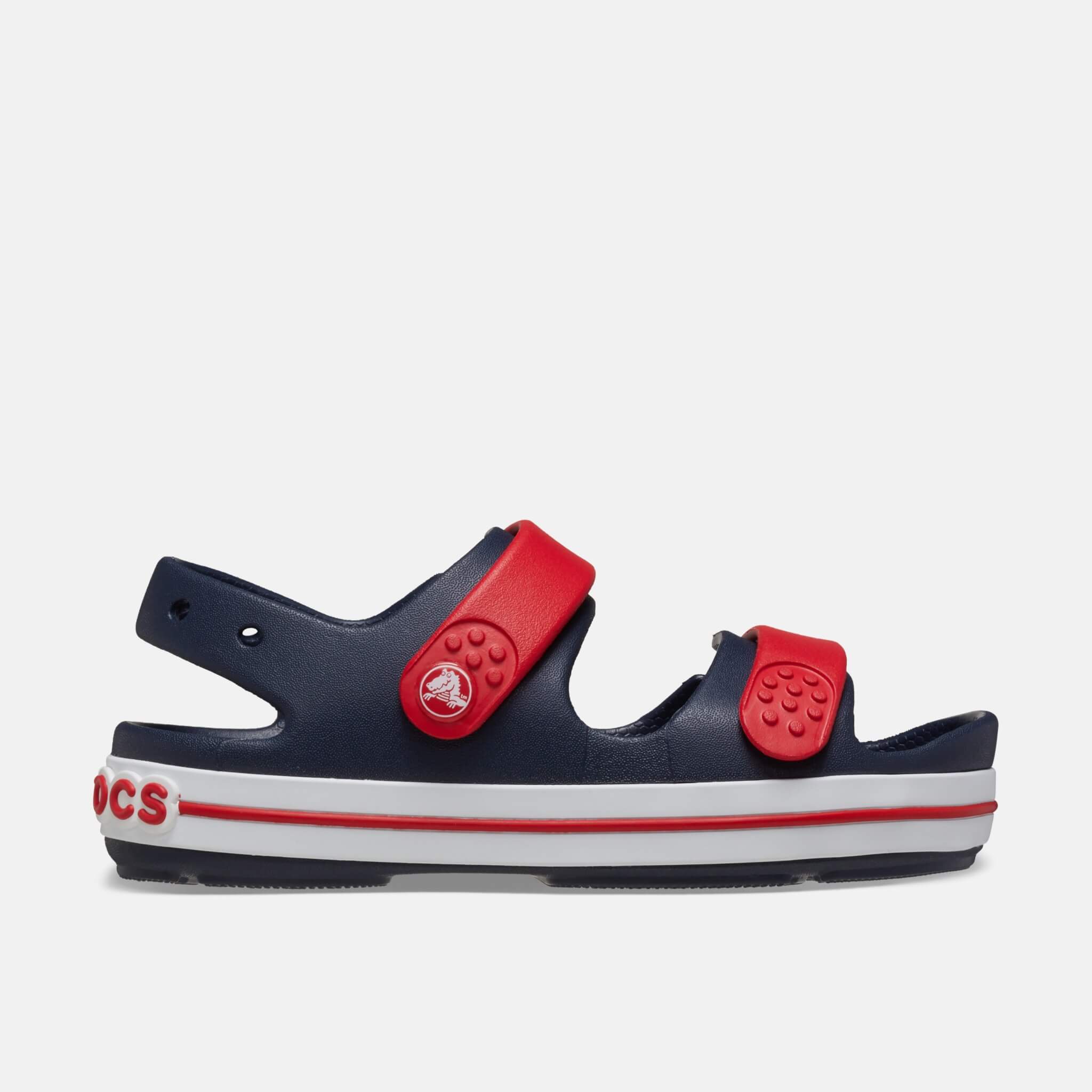 Crocs Kids Crocband Cruiser Sandal Navy/Varsity Red