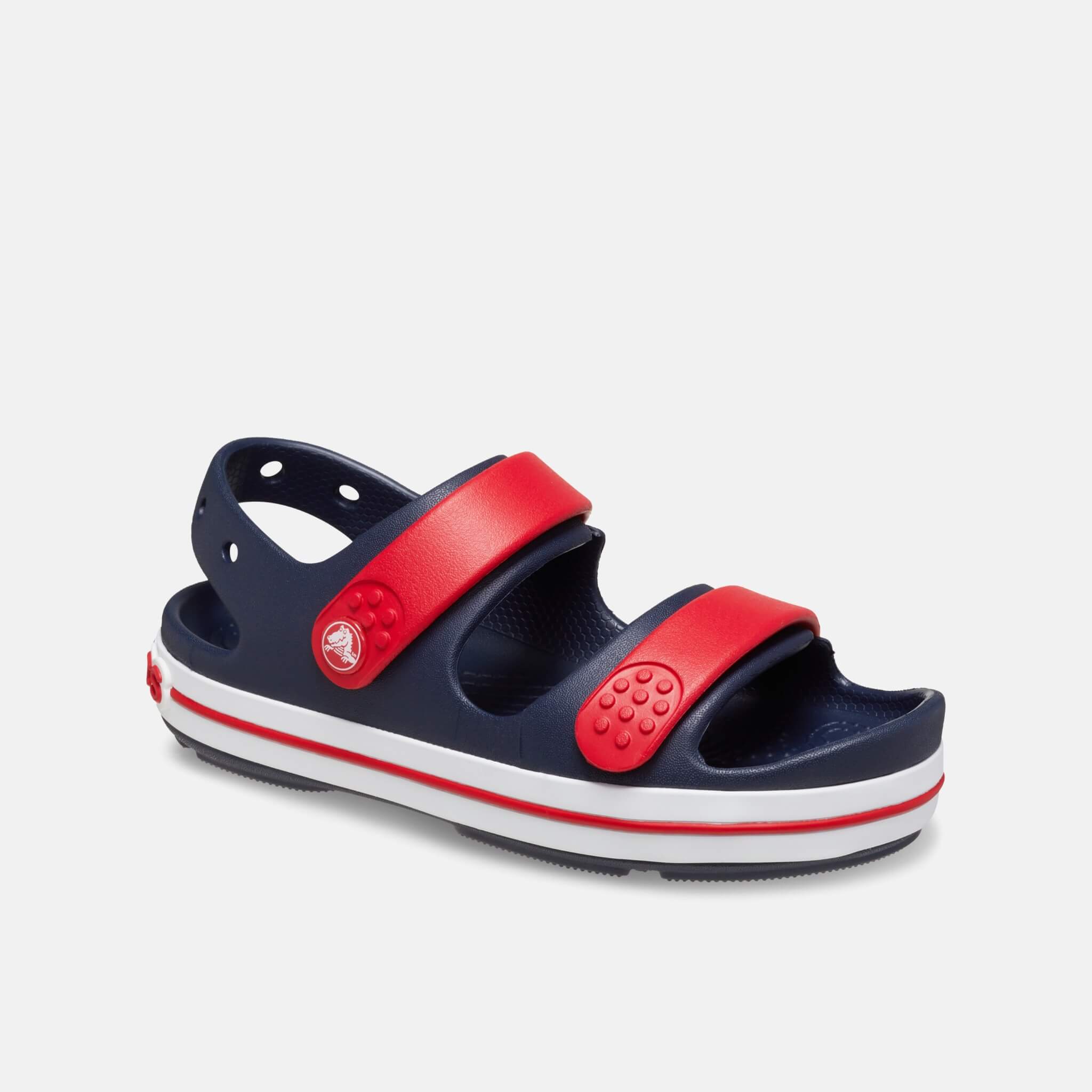 Crocs Kids Crocband Cruiser Sandal Navy/Varsity Red
