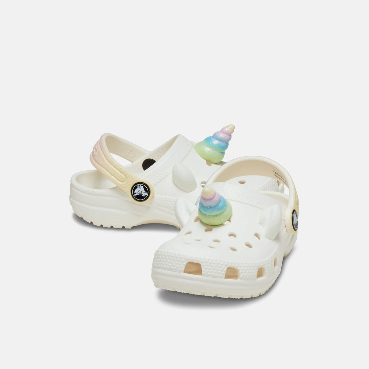Crocs Kids Classic I Am Rainbow Unicorn Clog Chalk