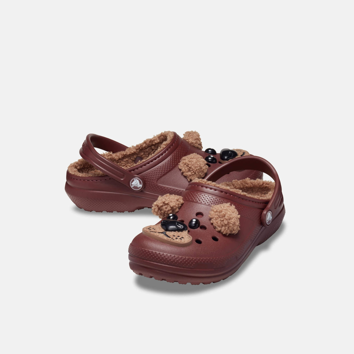 Crocs Kids Classic Lined I Am Brown Bear Clog Dark Clay
