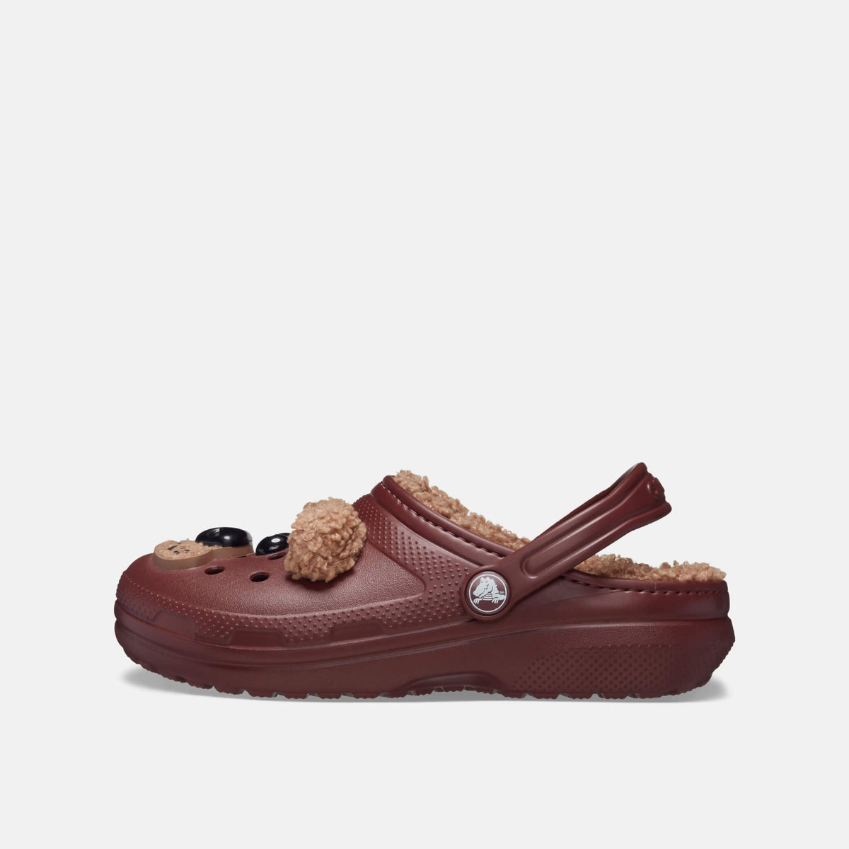 Crocs Kids Classic Lined I Am Brown Bear Clog Dark Clay