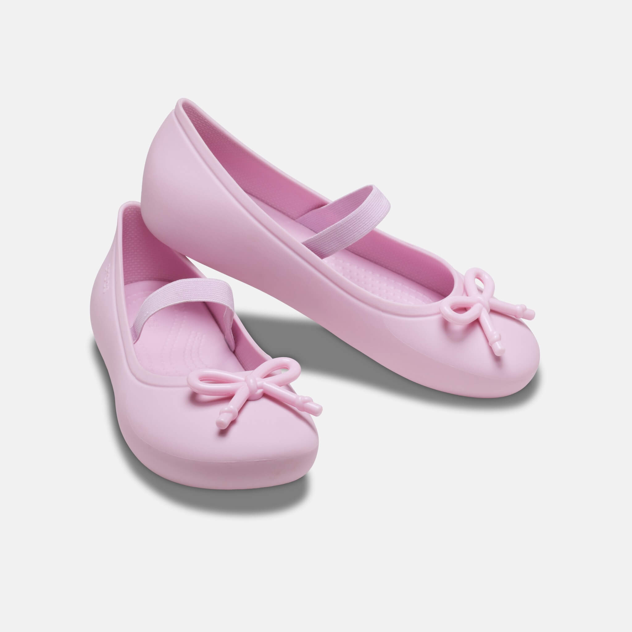 Crocs Kids Brooklyn Bow Flat Ballerina Pink