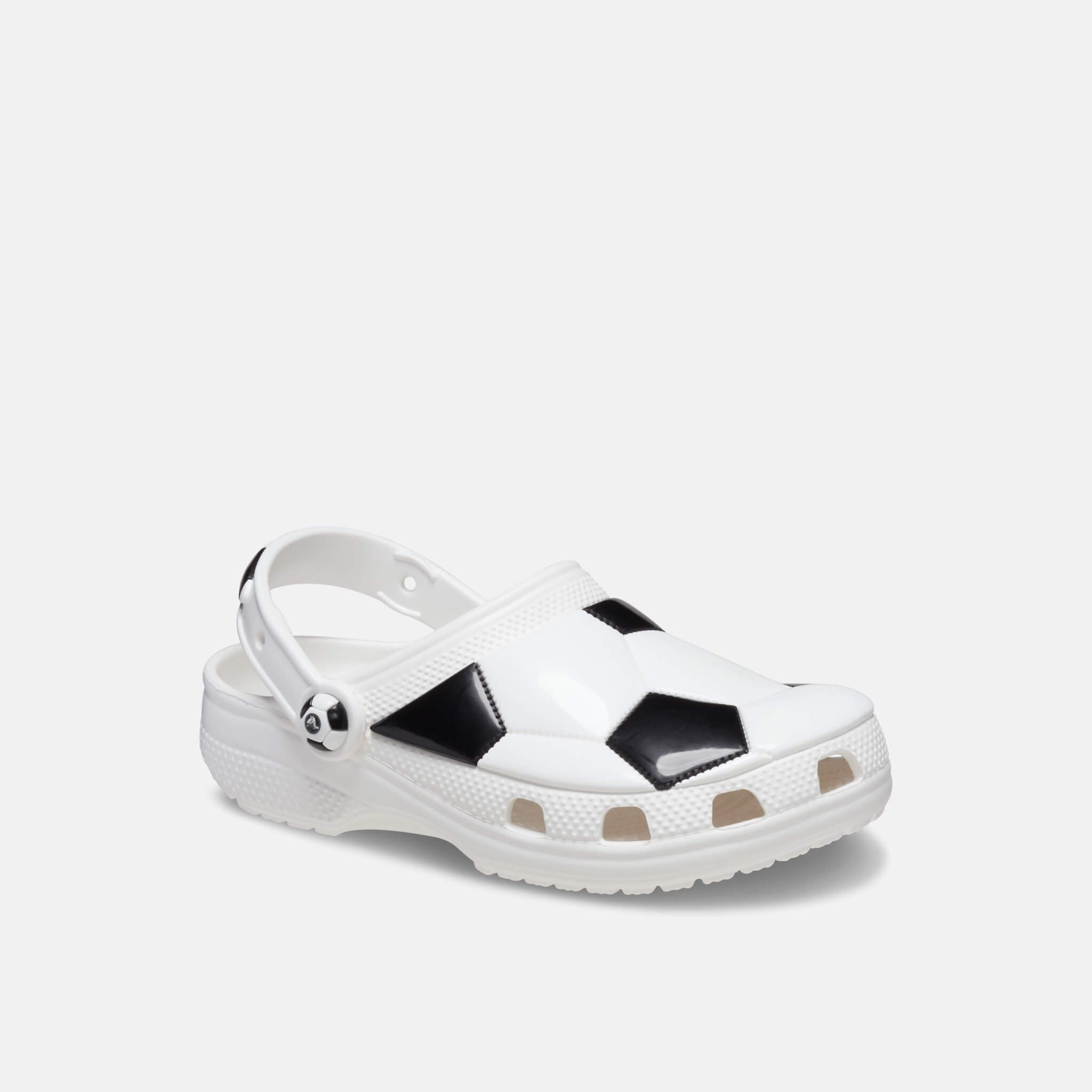 Crocs Kids Classic Soccer Ball Clog White/Black