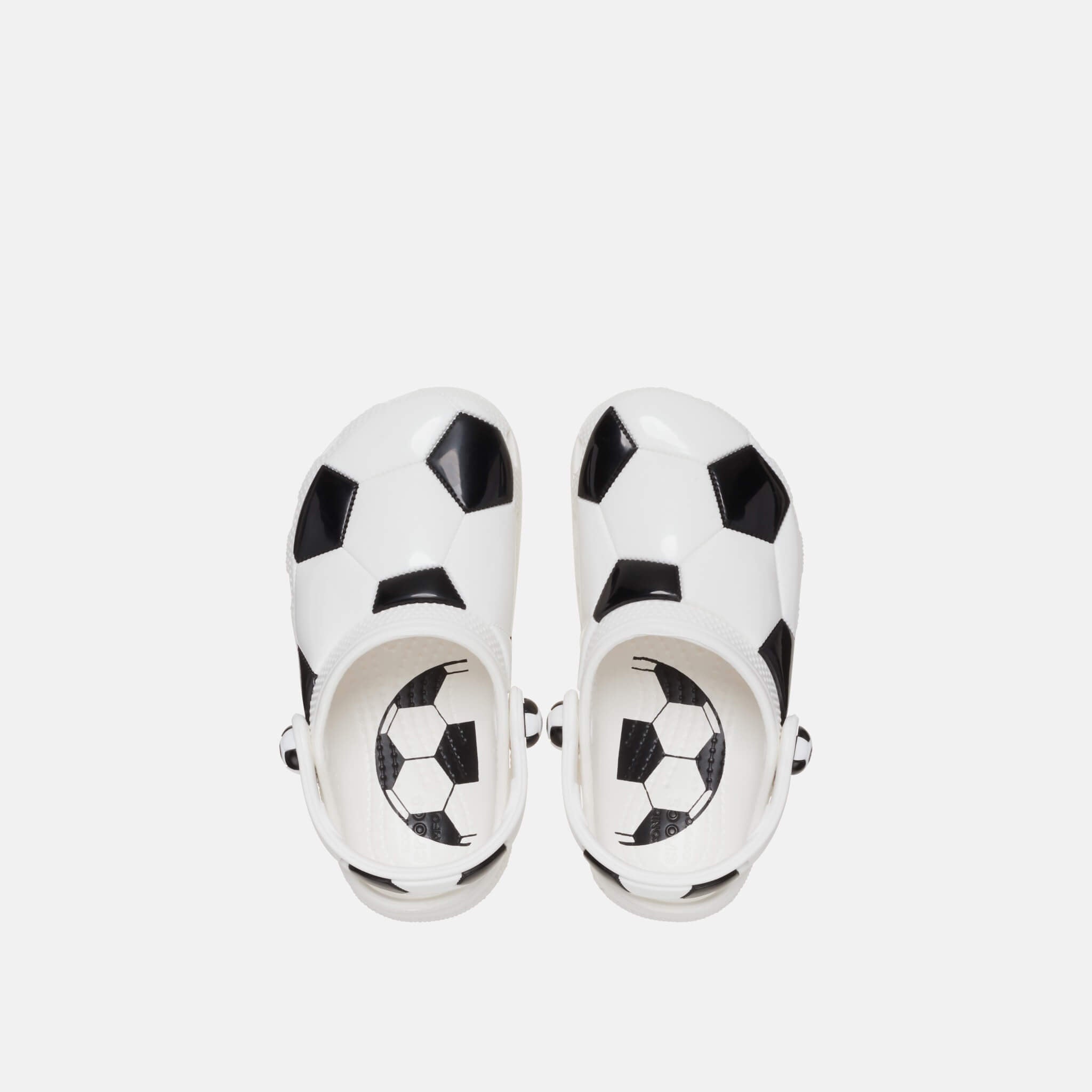 Crocs Kids Classic Soccer Ball Clog White/Black