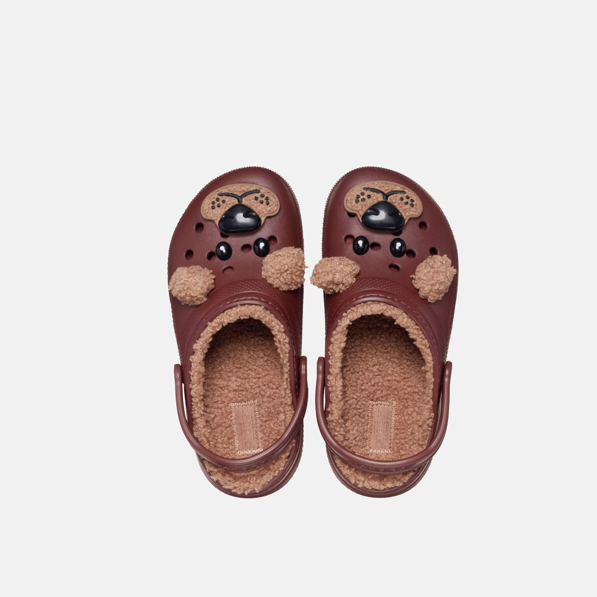 Crocs Kids Classic Lined I Am Brown Bear Clog Dark Clay