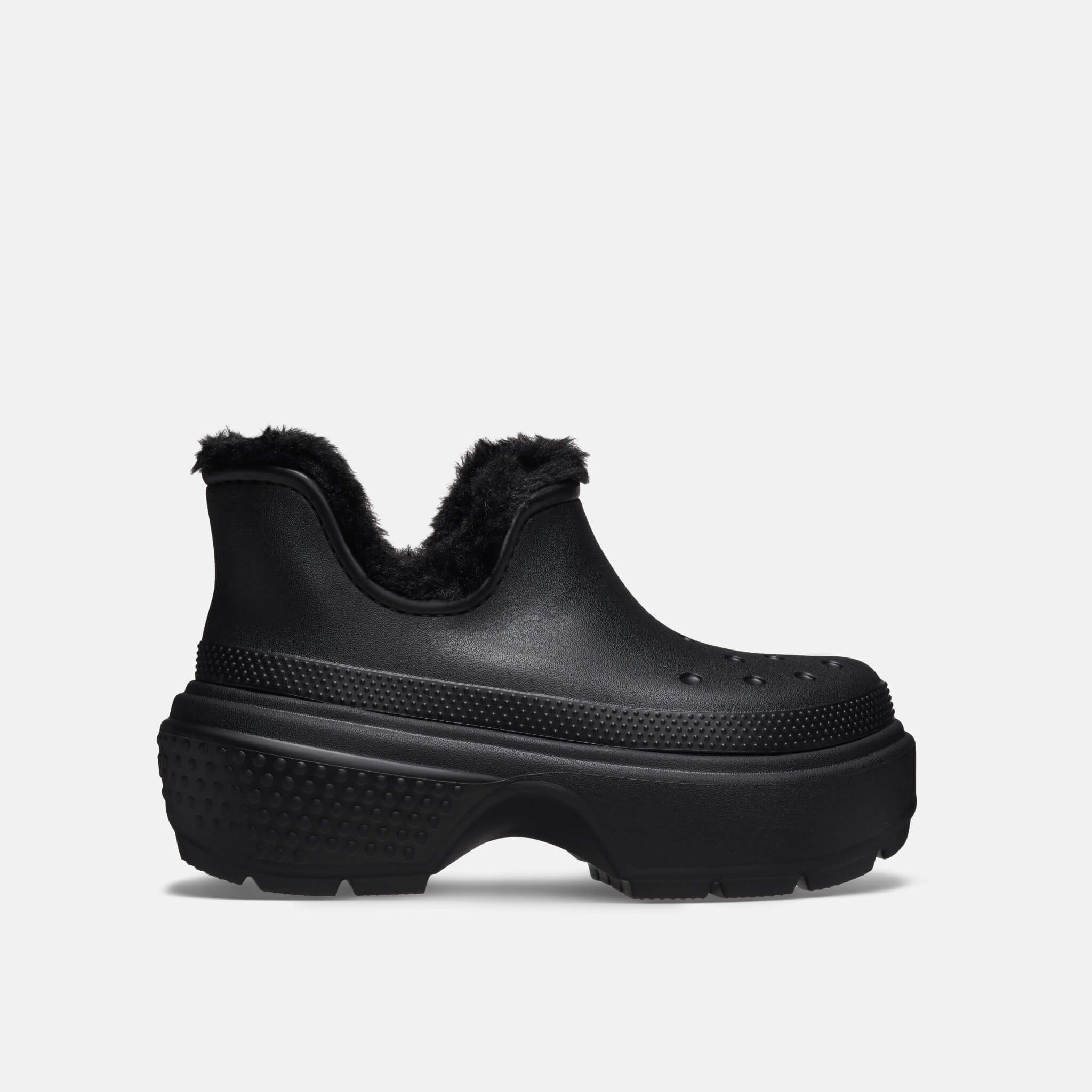 Crocs Stomp Lined Shorty Boot Black/Black