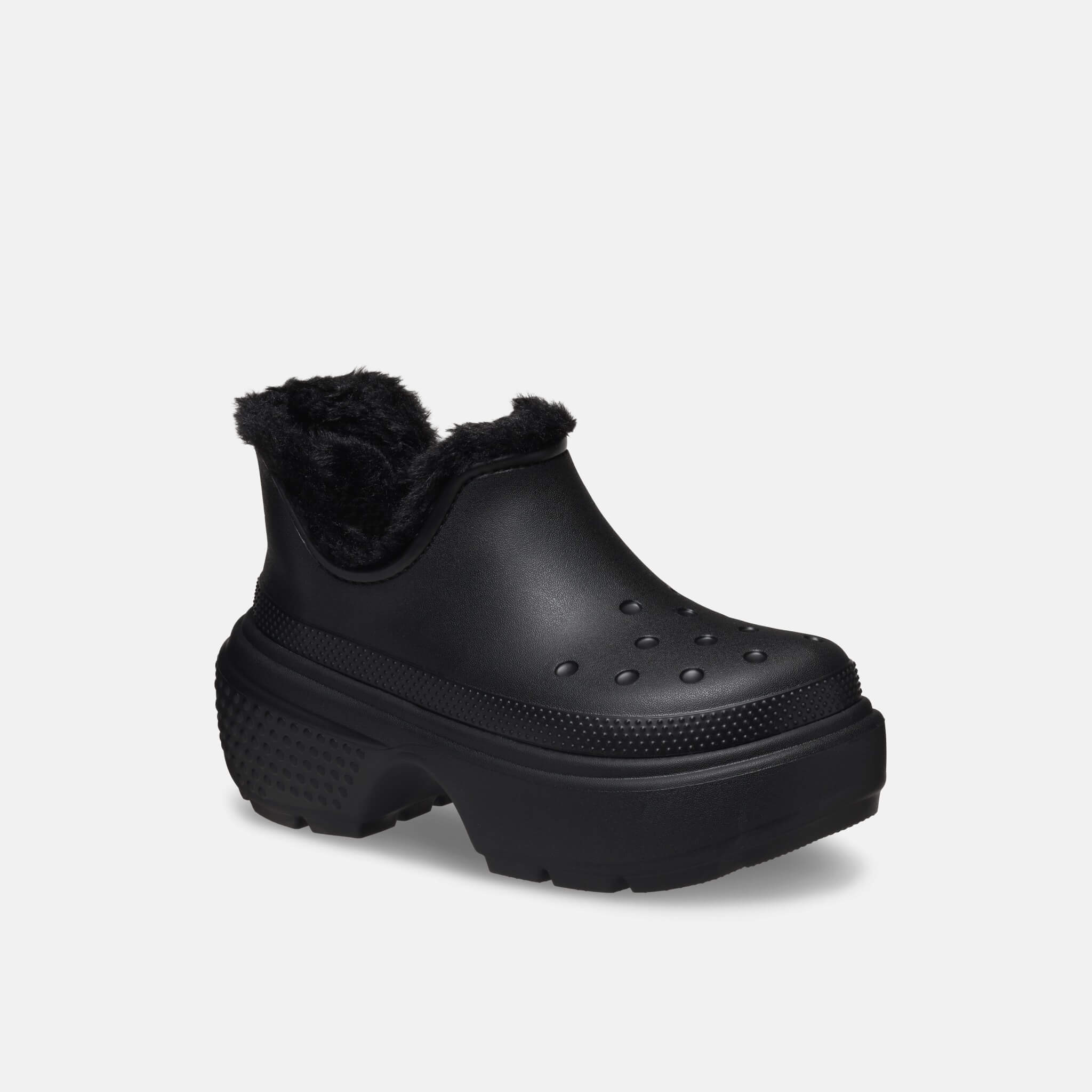 Crocs Stomp Lined Shorty Boot Black/Black