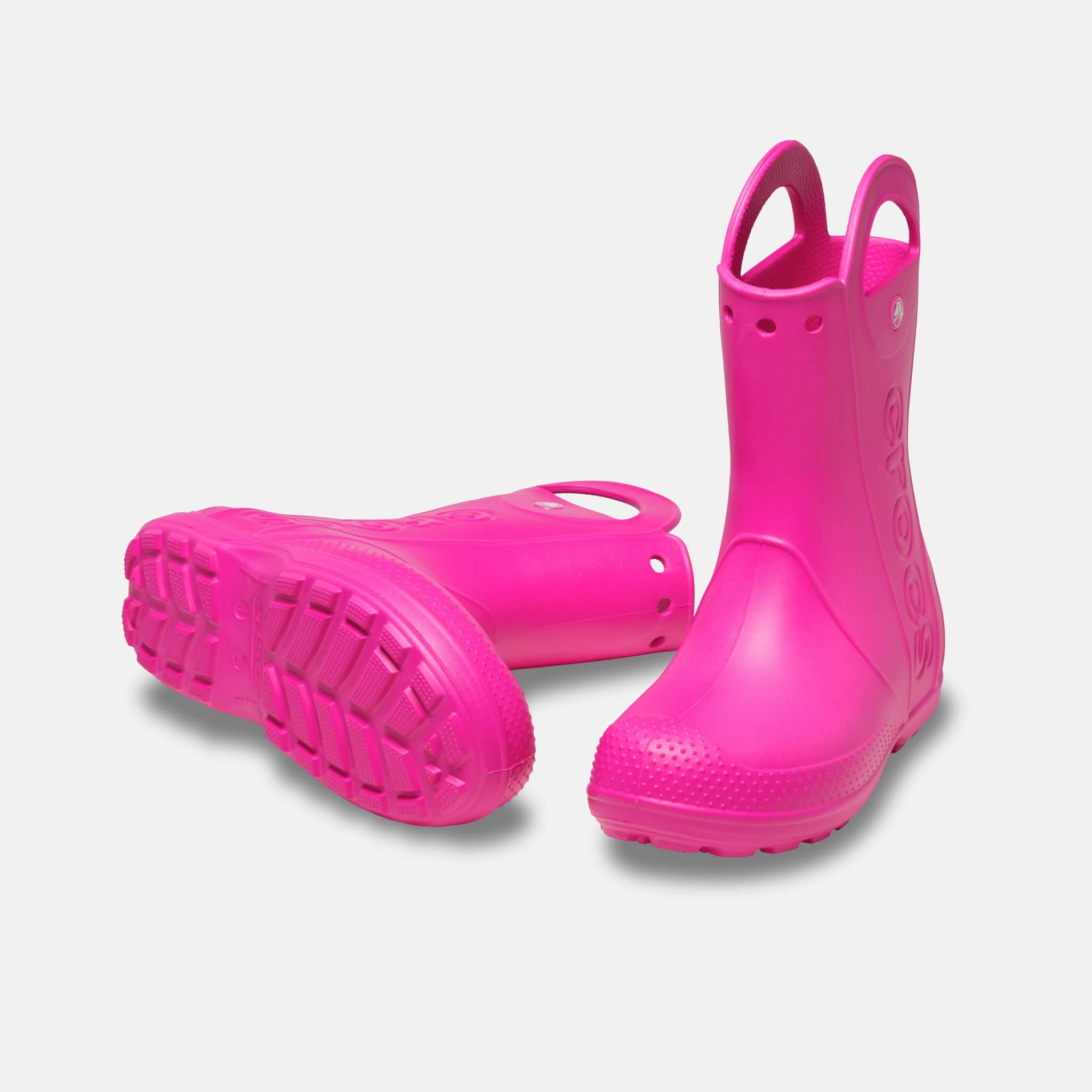 Crocs Kids Handle It Rain Boot Pink Crush