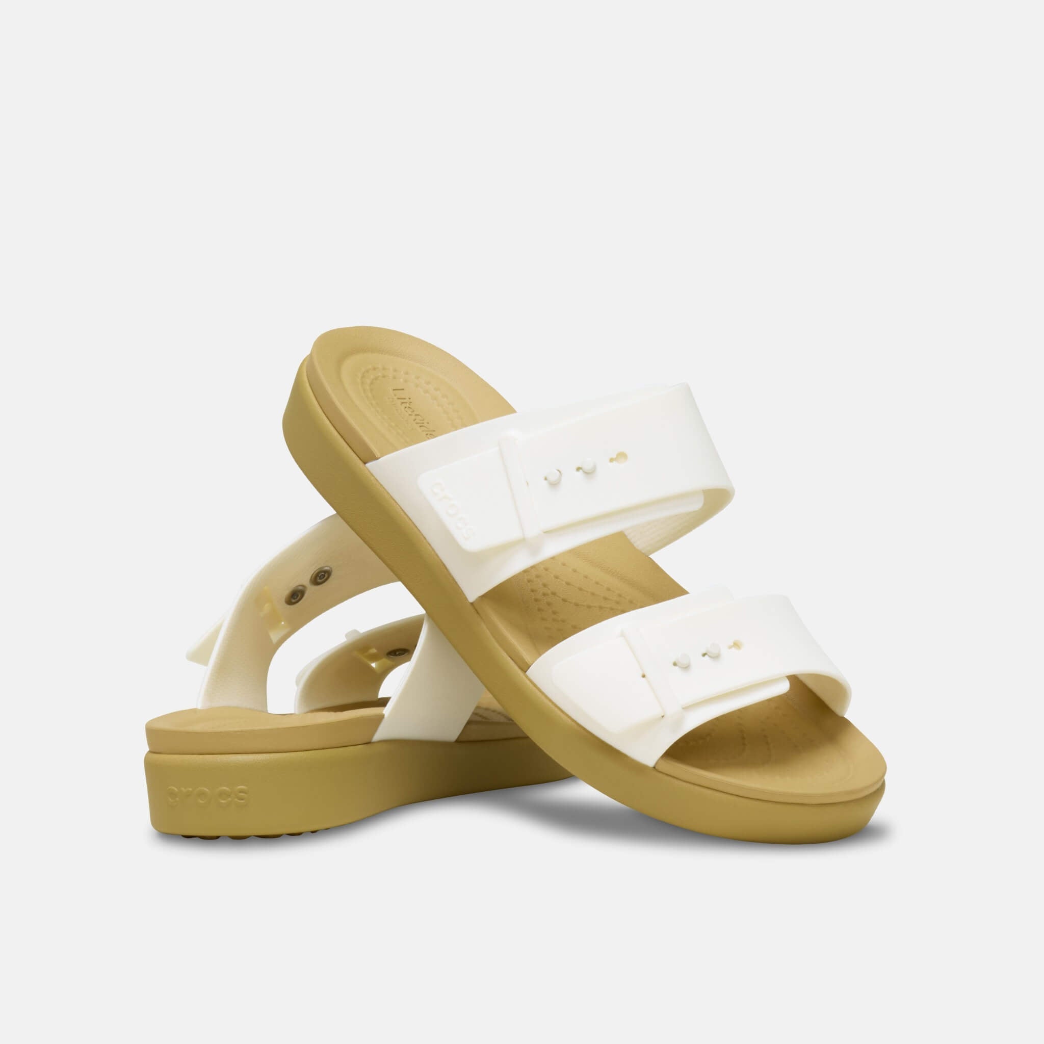 Crocs Brooklyn Buckle Low Low Chalk/Tan