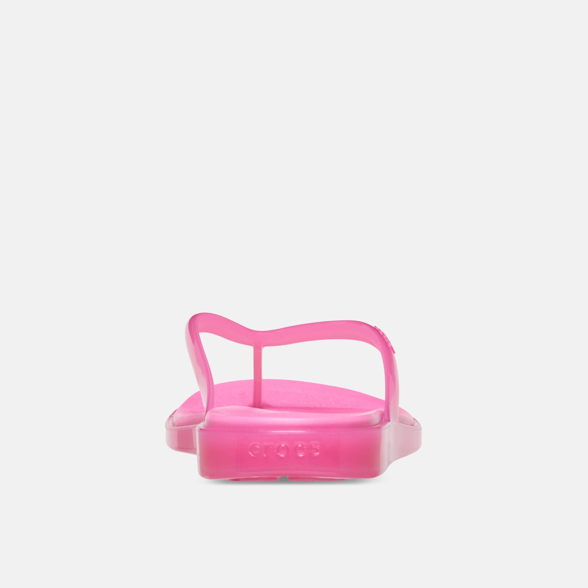 Crocs Miami Jelly Round Toe Flip Pink Lemonade Jelly