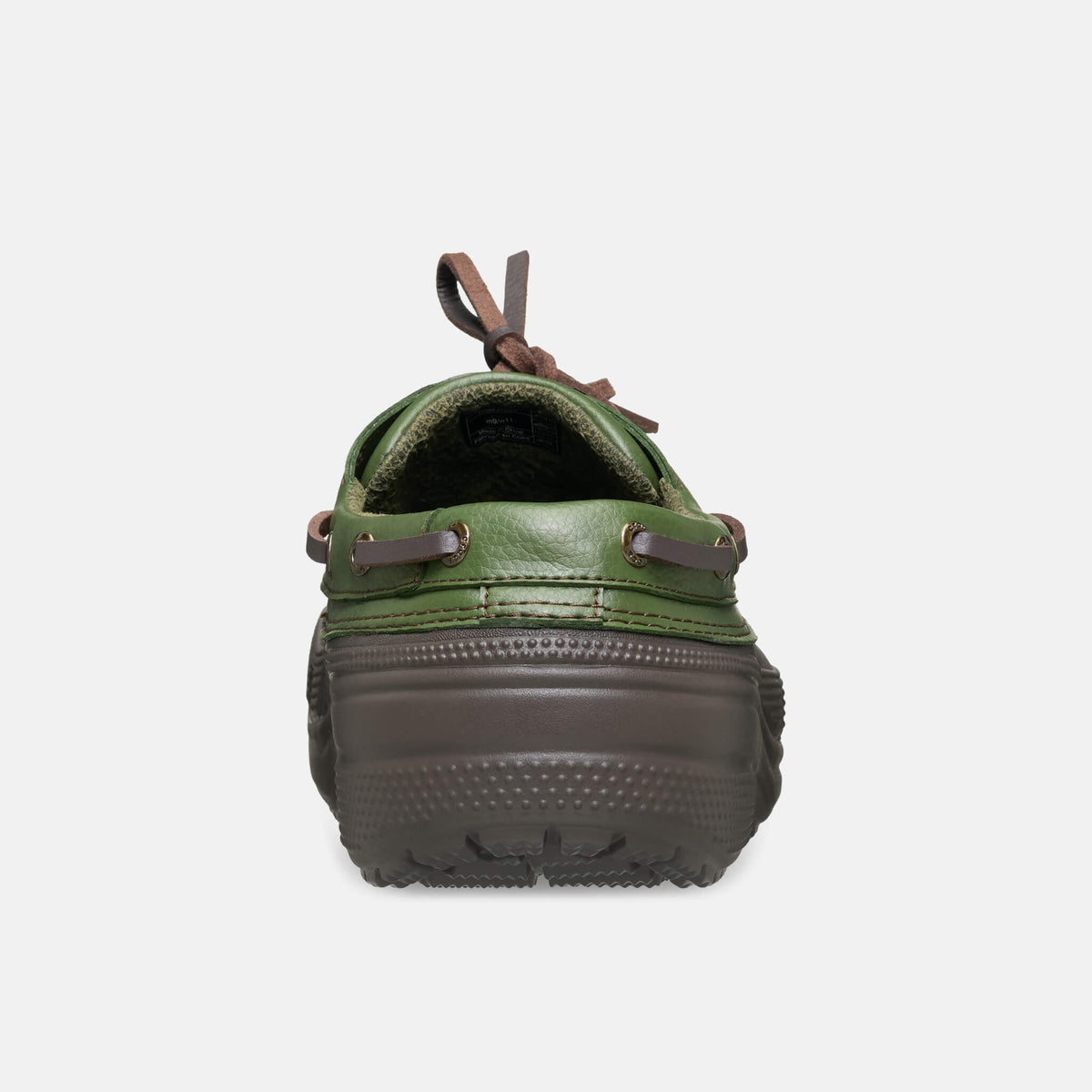 Crocs Classic Boat Shoe Espresso/Army Green