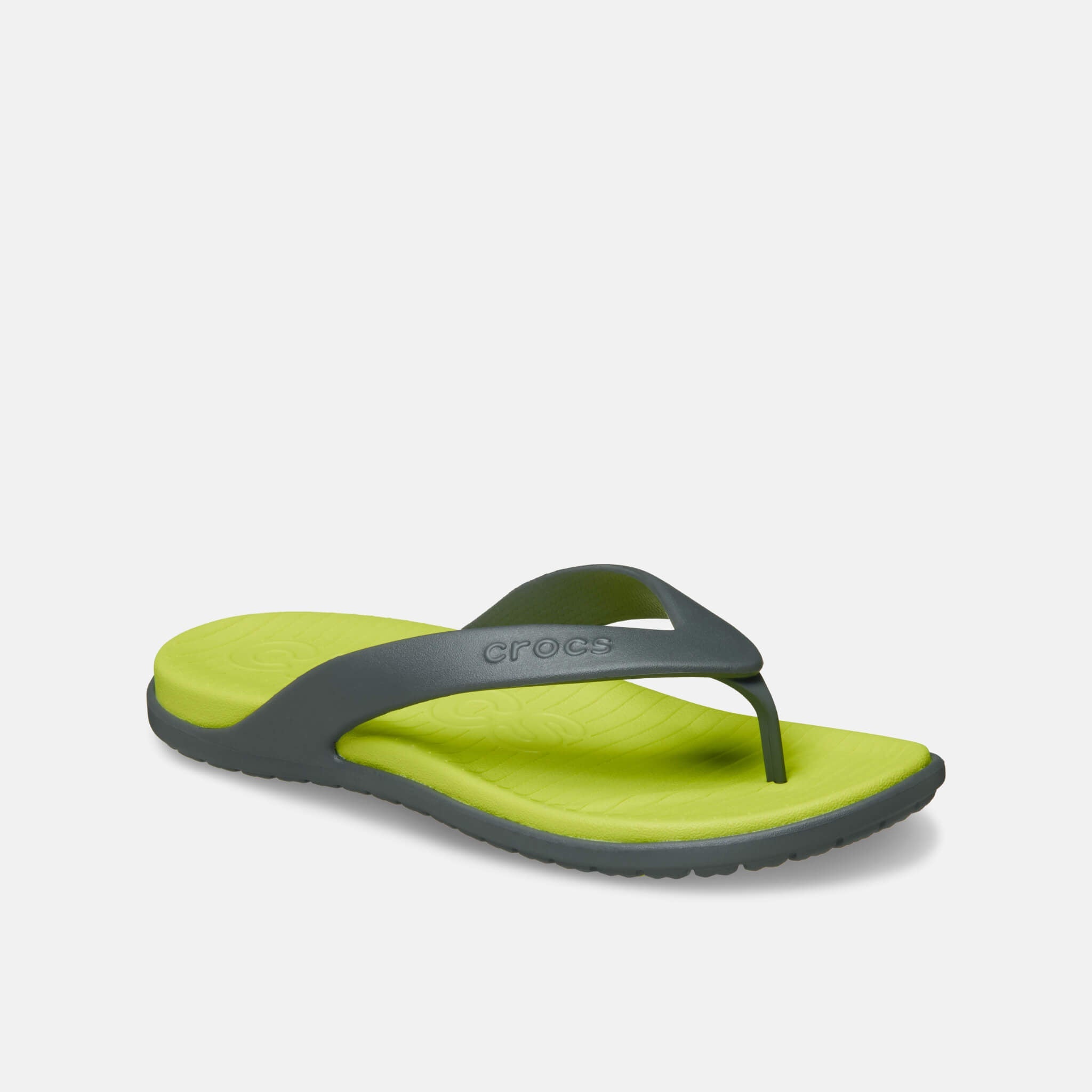 Crocs Coast Flip Slate Grey/Citrus
