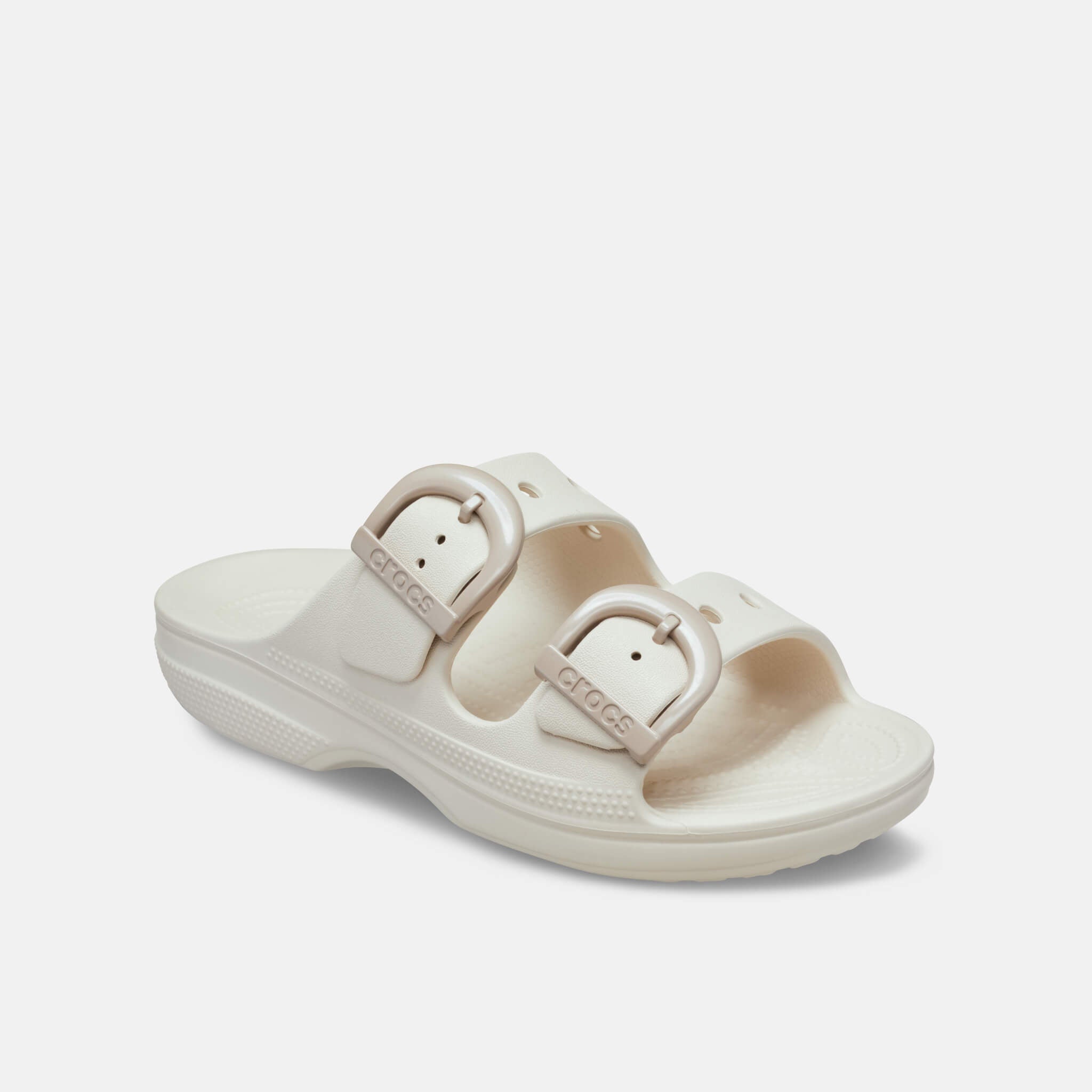 Crocs Saturday Enamel Buckle Sandal Frappe