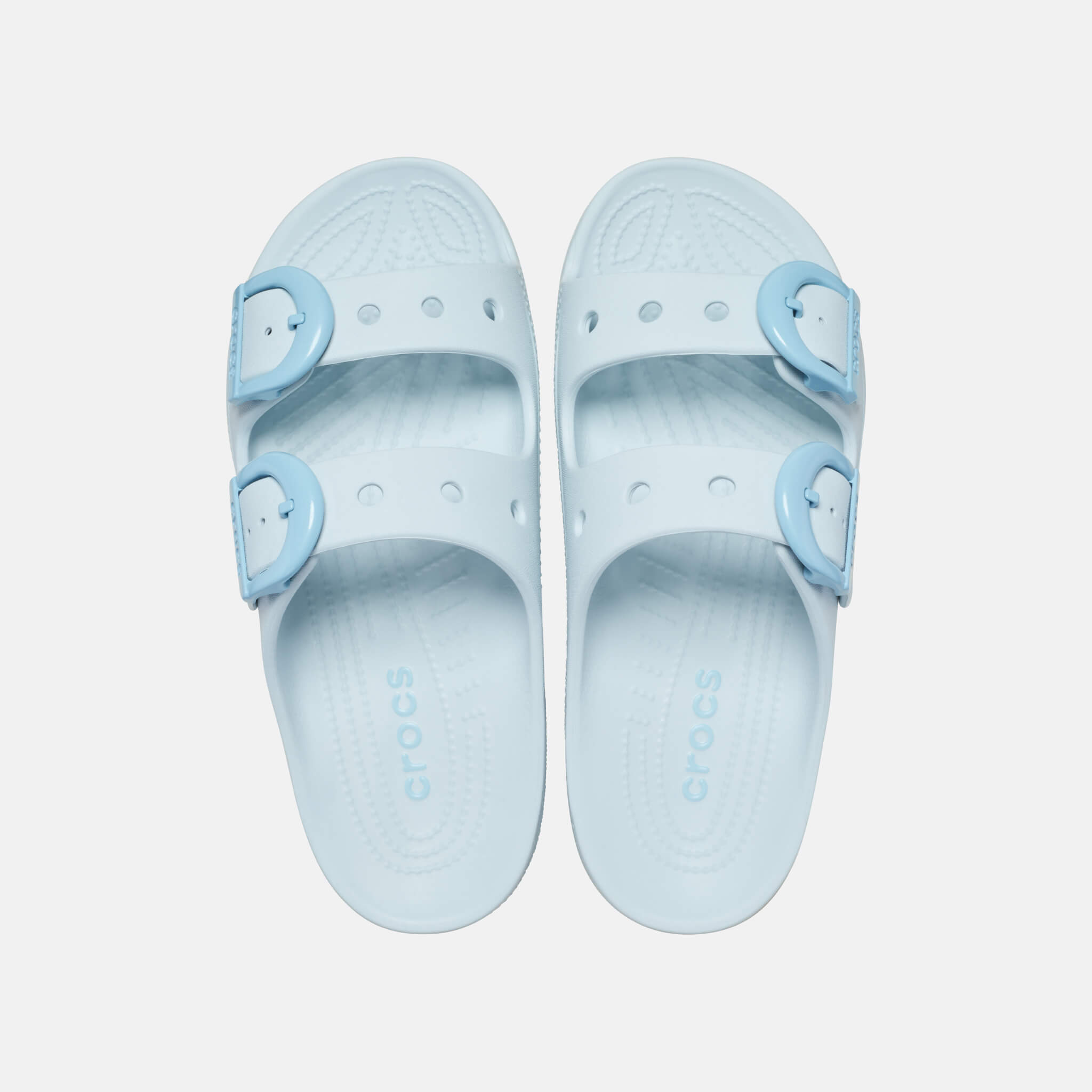 Crocs Saturday Enamel Buckle Sandal Vapor Ice
