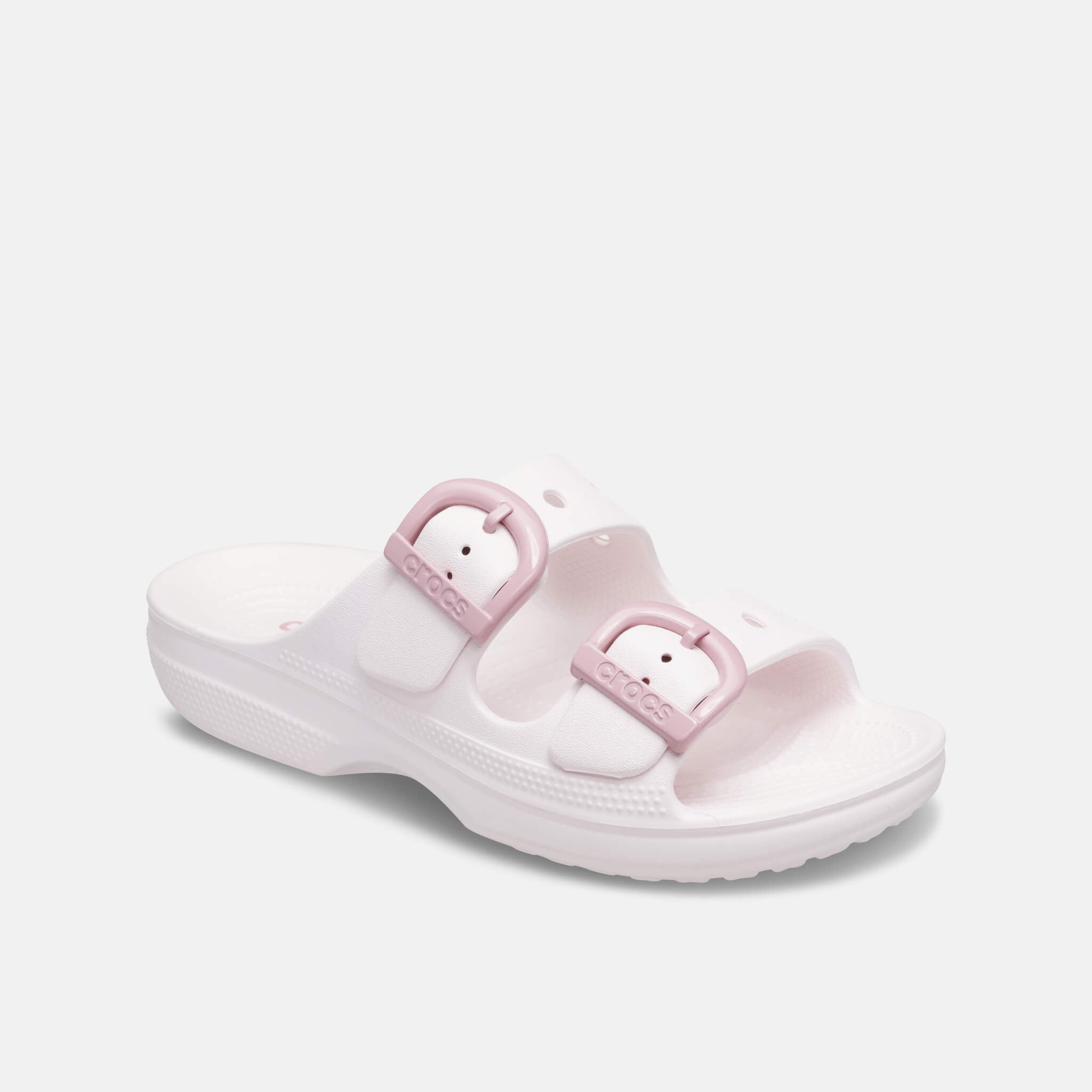 Crocs Saturday Enamel Buckle Sandal Bubble Ice