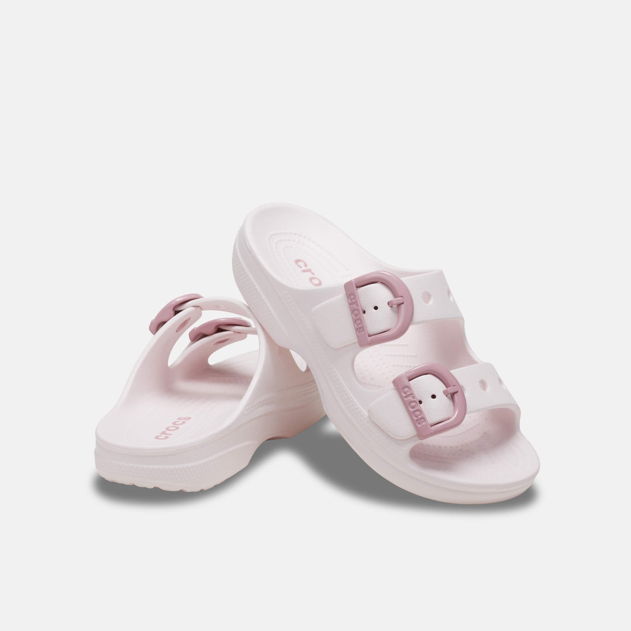Crocs Saturday Enamel Buckle Sandal Bubble Ice