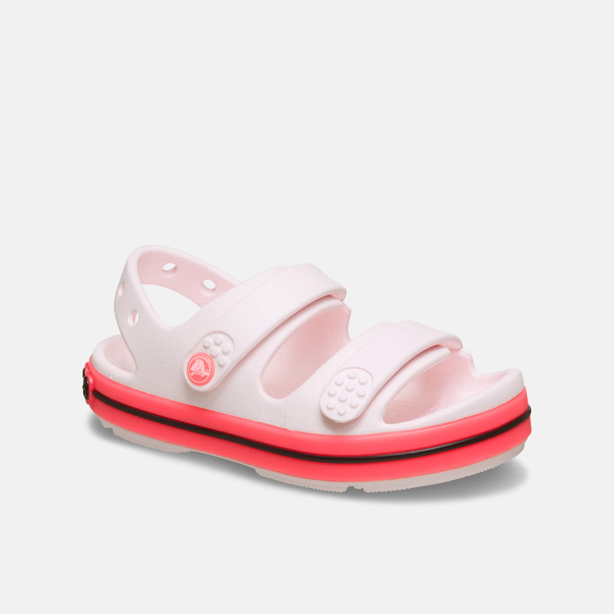 Crocs Kids Crocband Cruiser Neon Band Sandal Bubble Ice/Pink Blast