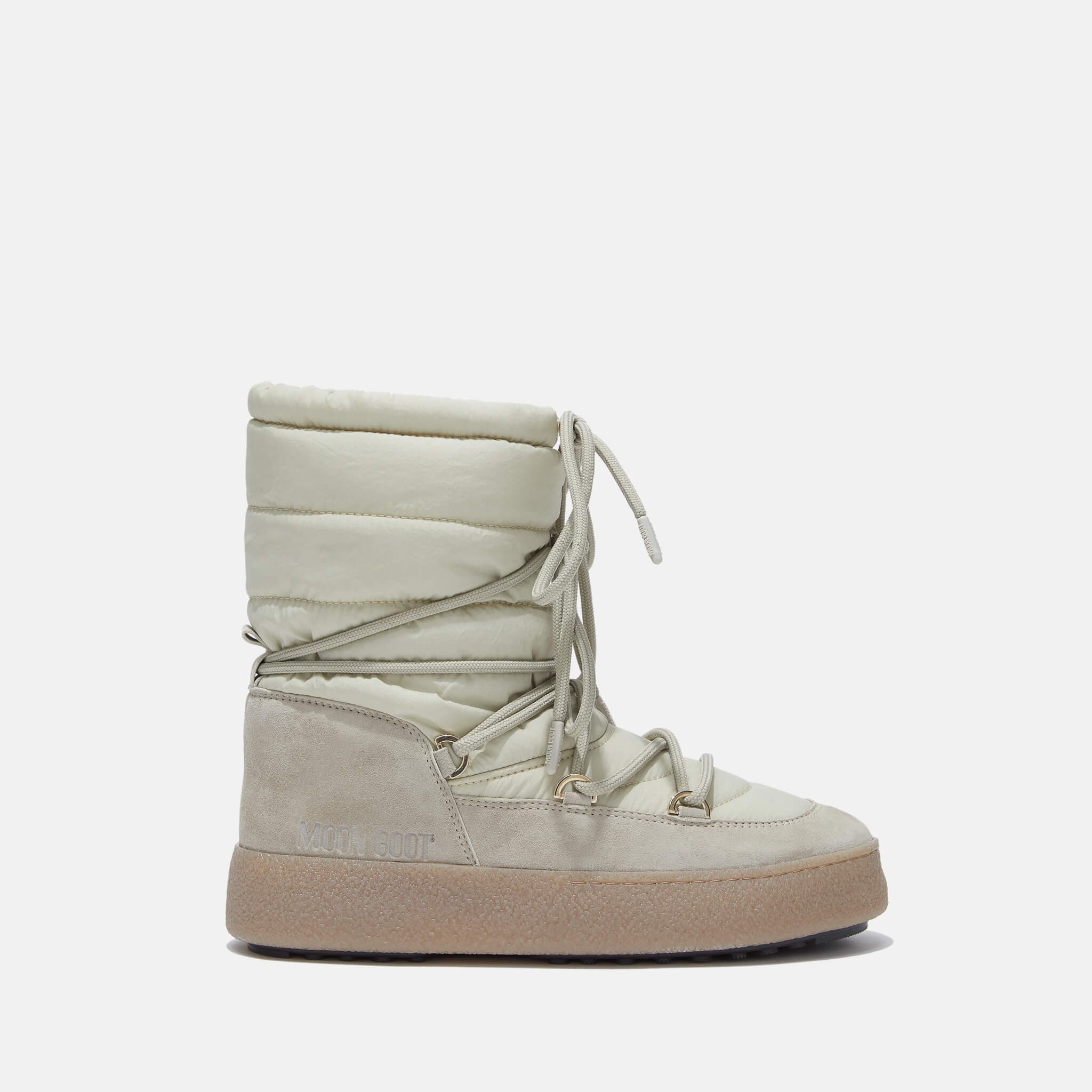 Moon Boot Ltrack Suede Nylon Cream