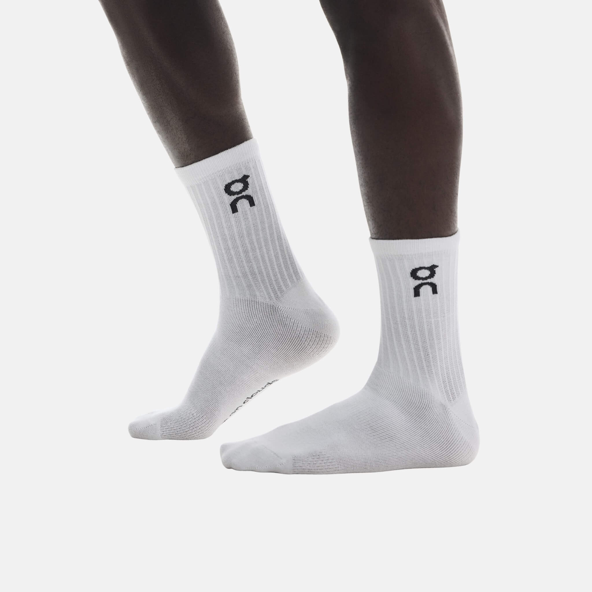 On Logo Sock High White