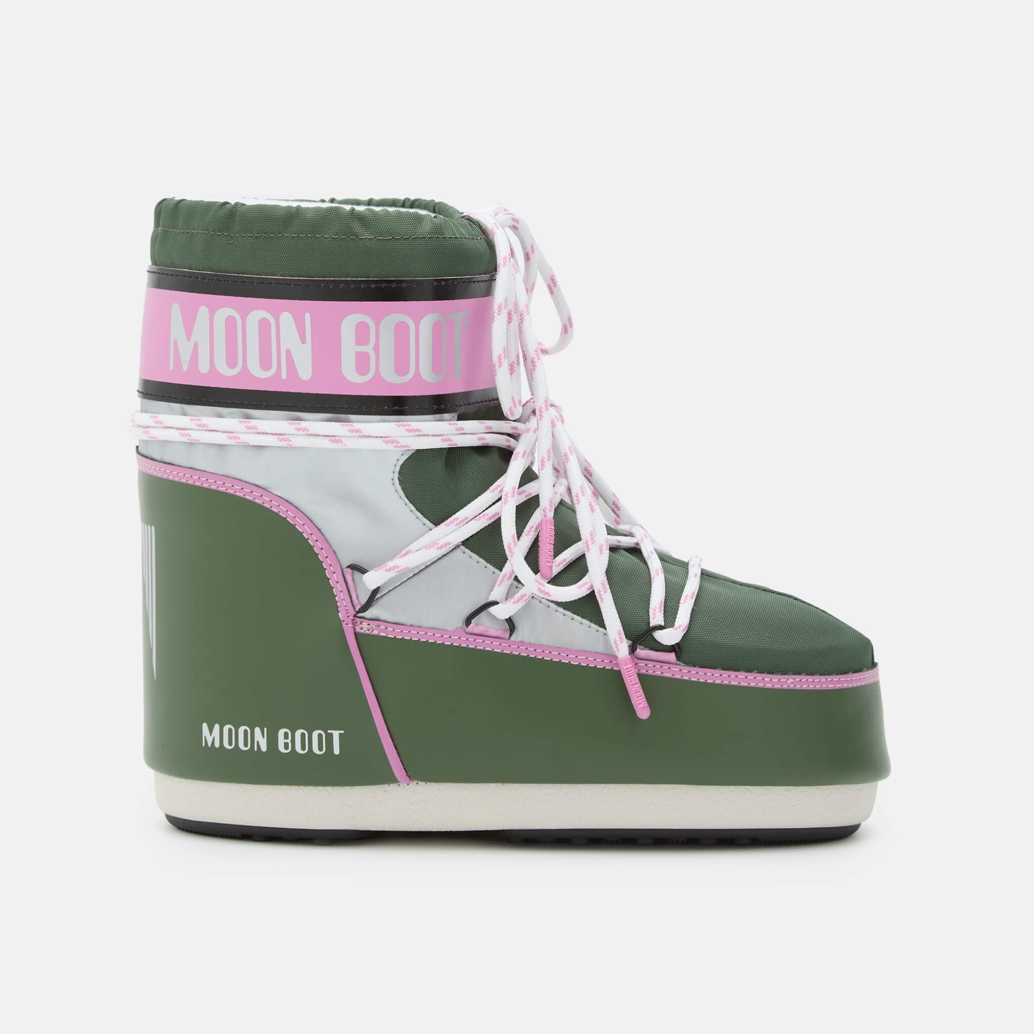 Moon Boot Icon Low Space Racing Green/Pink