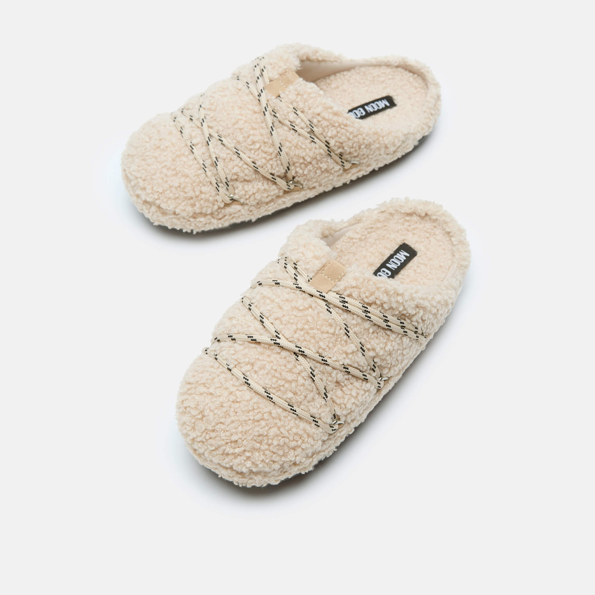 Moon Boot Teddy Slipper Beige