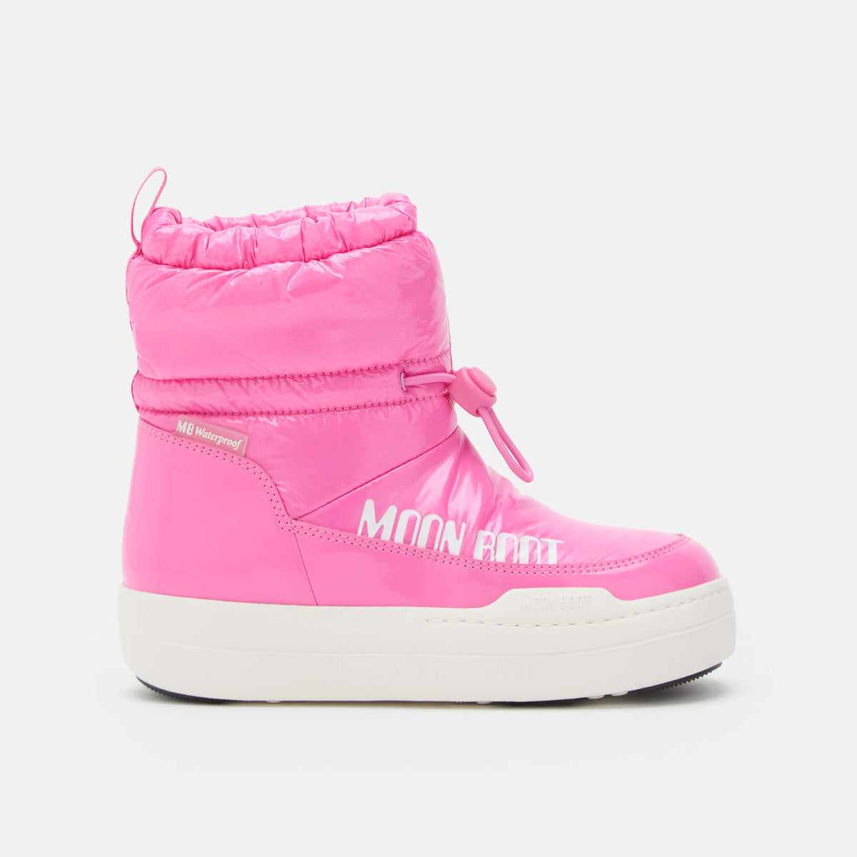 Moon Boot JR Park Tube Mid Glitter Waterproof Pink