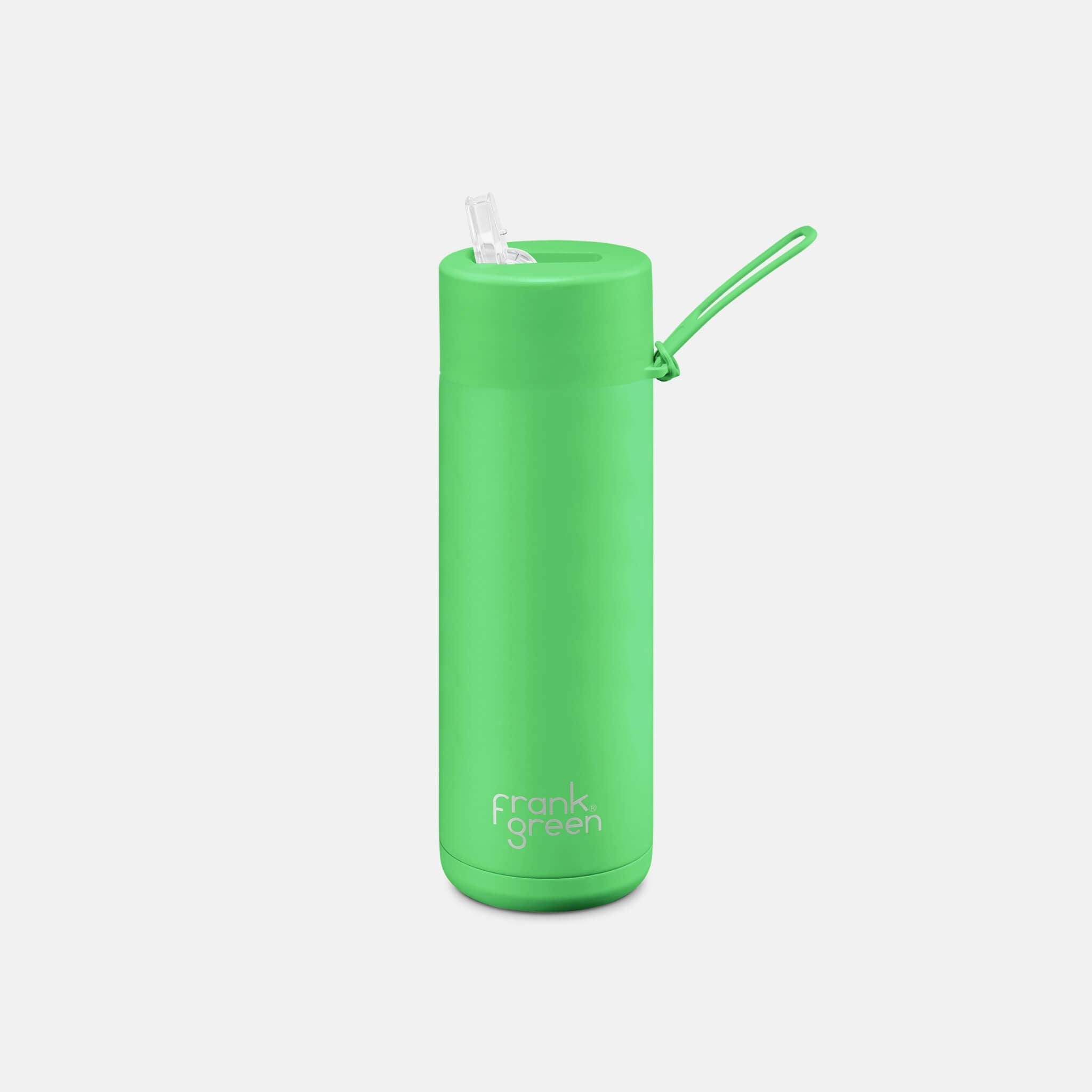 Frank Green Ceramic Reusable Bottle Neon Green