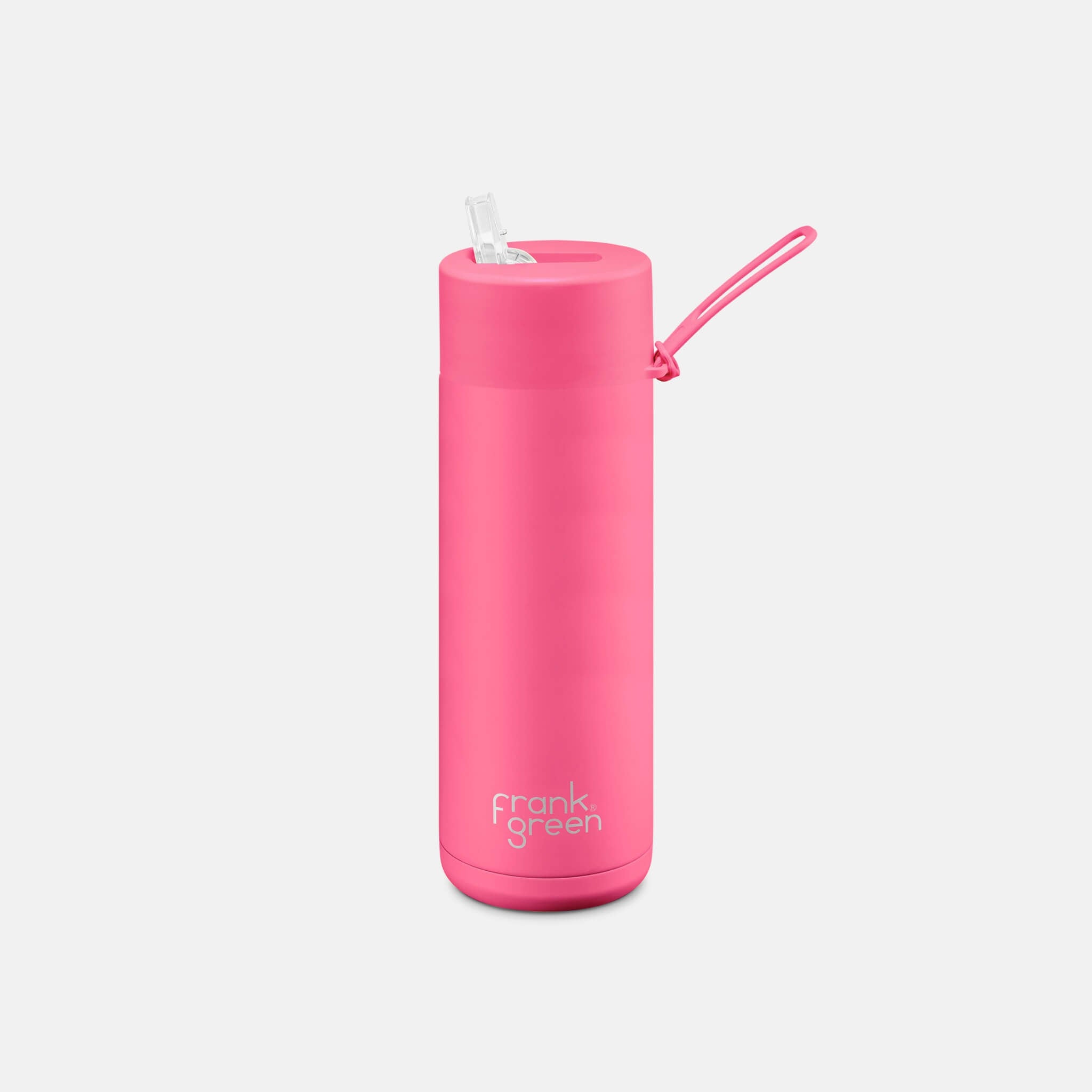 Frank Green Ceramic Reusable Bottle Neon Pink