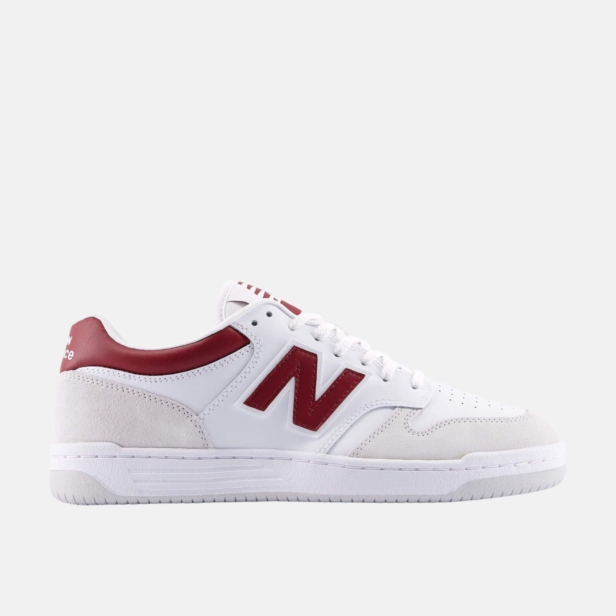 New Balance BB480L White/Team Red