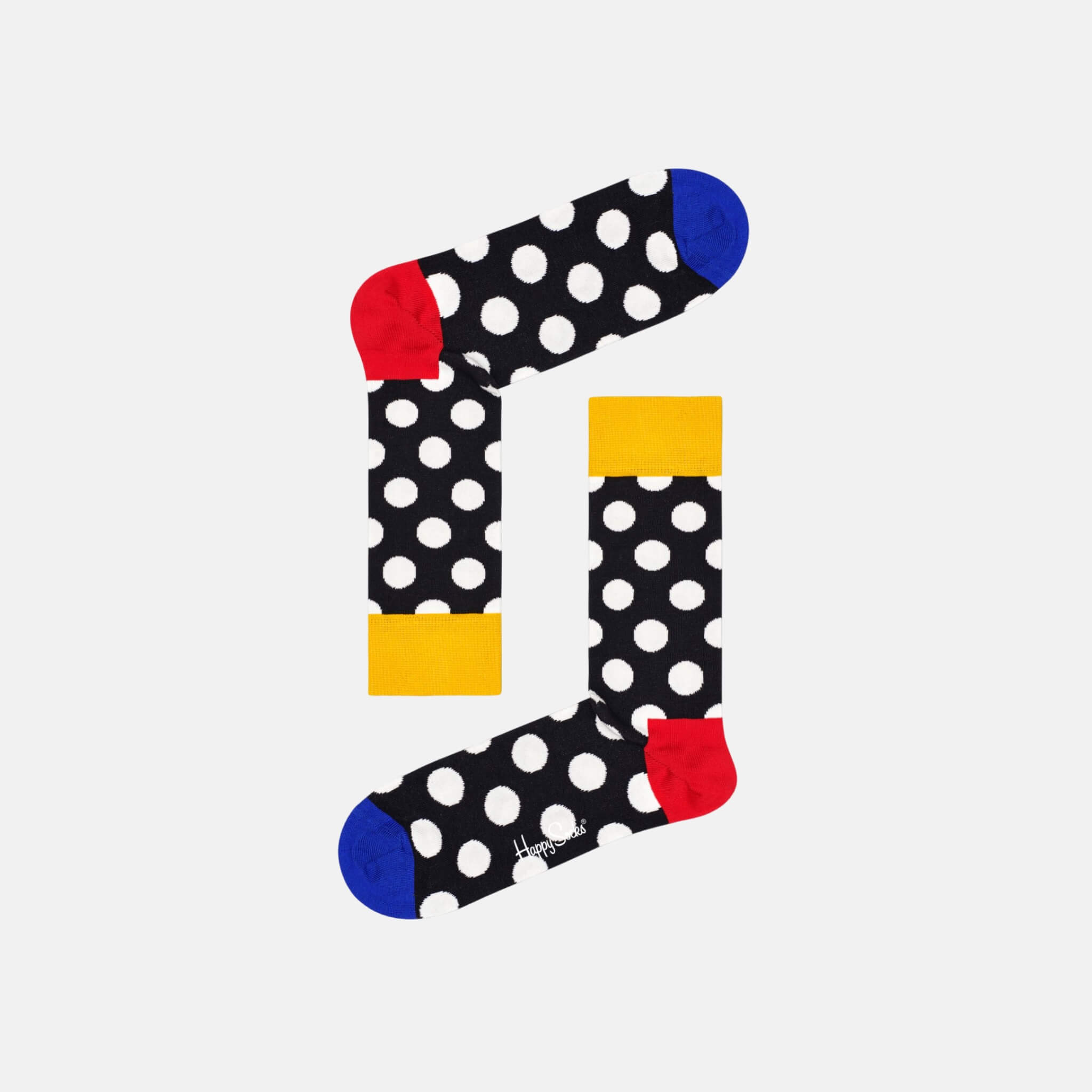 Happy Socks Big Dot Black Sock