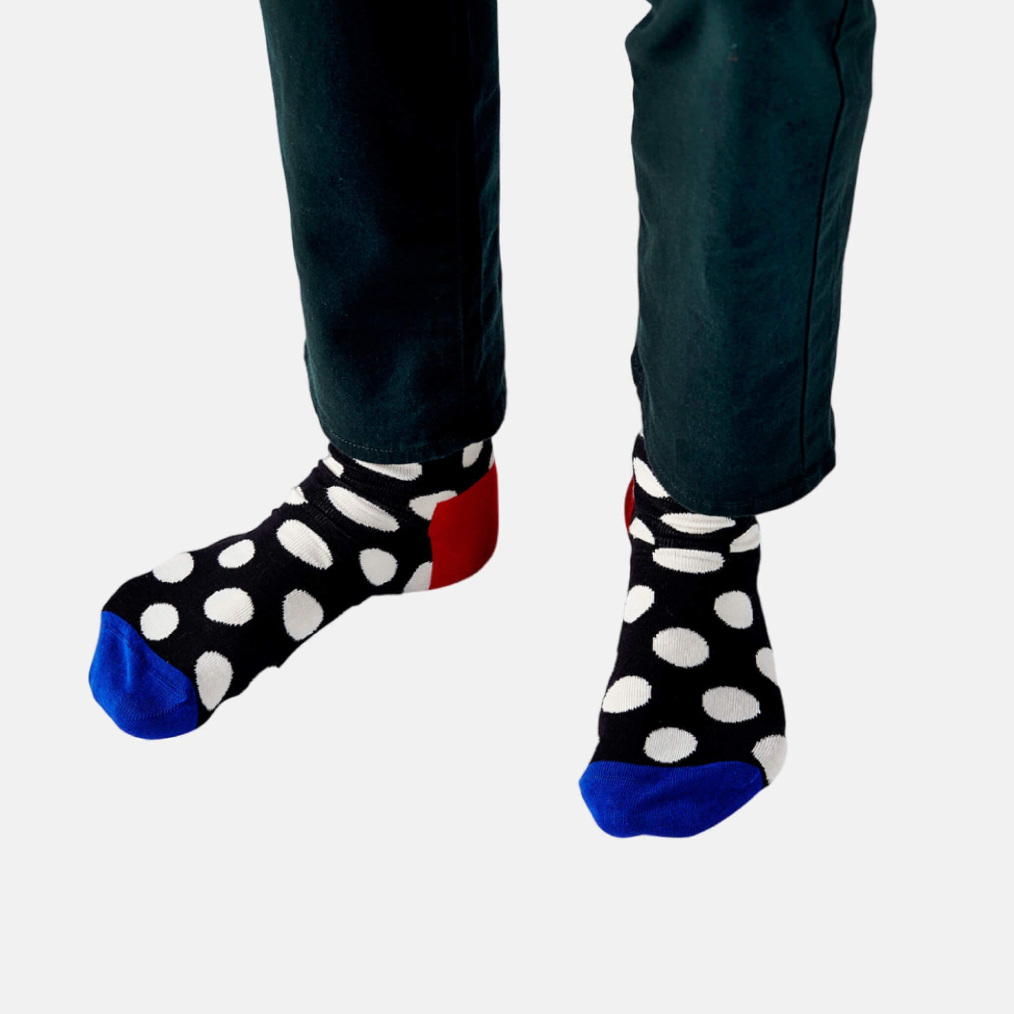 Happy Socks Big Dot Black Sock