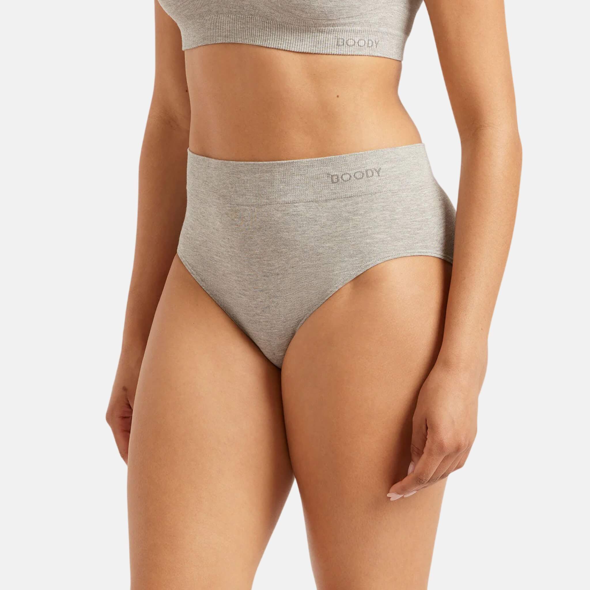Boody Full Briefs Light Grey Marl