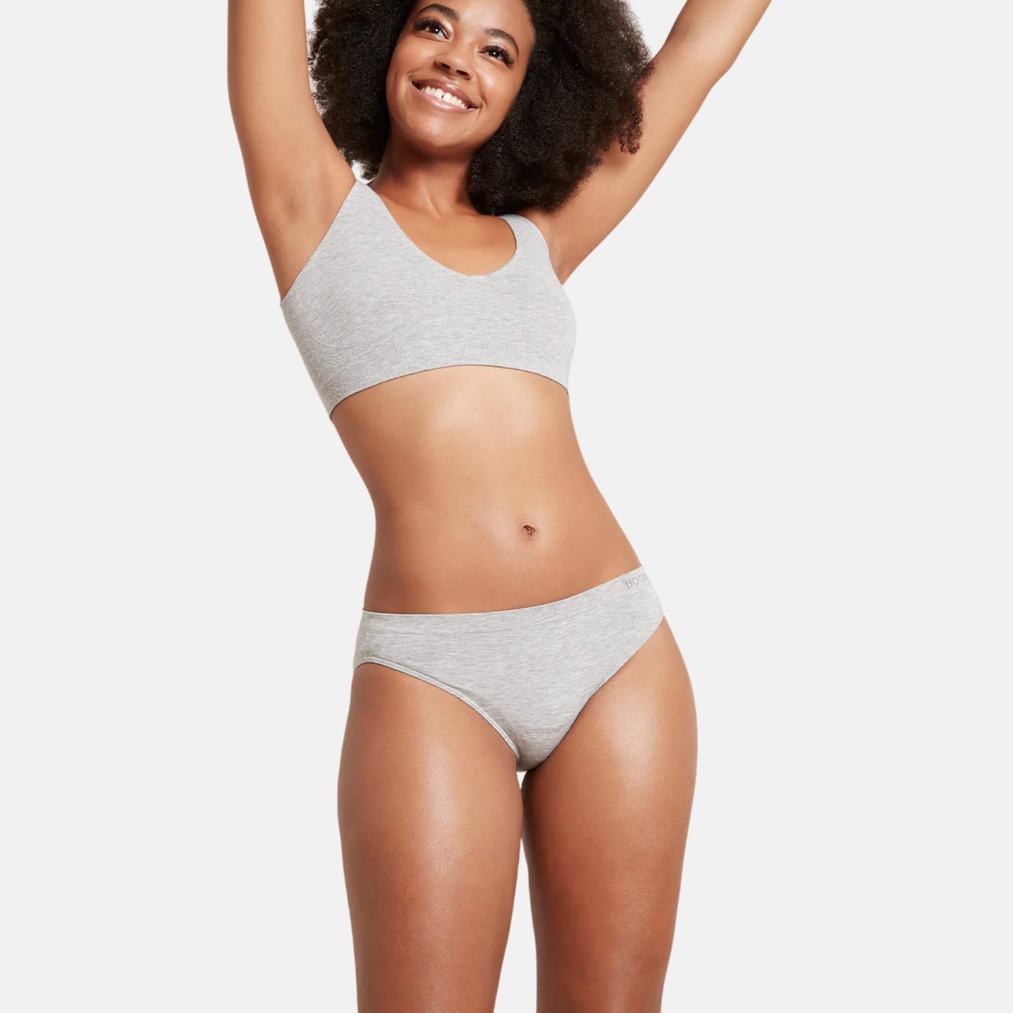 Boody Classic Bikini Light Grey Marl