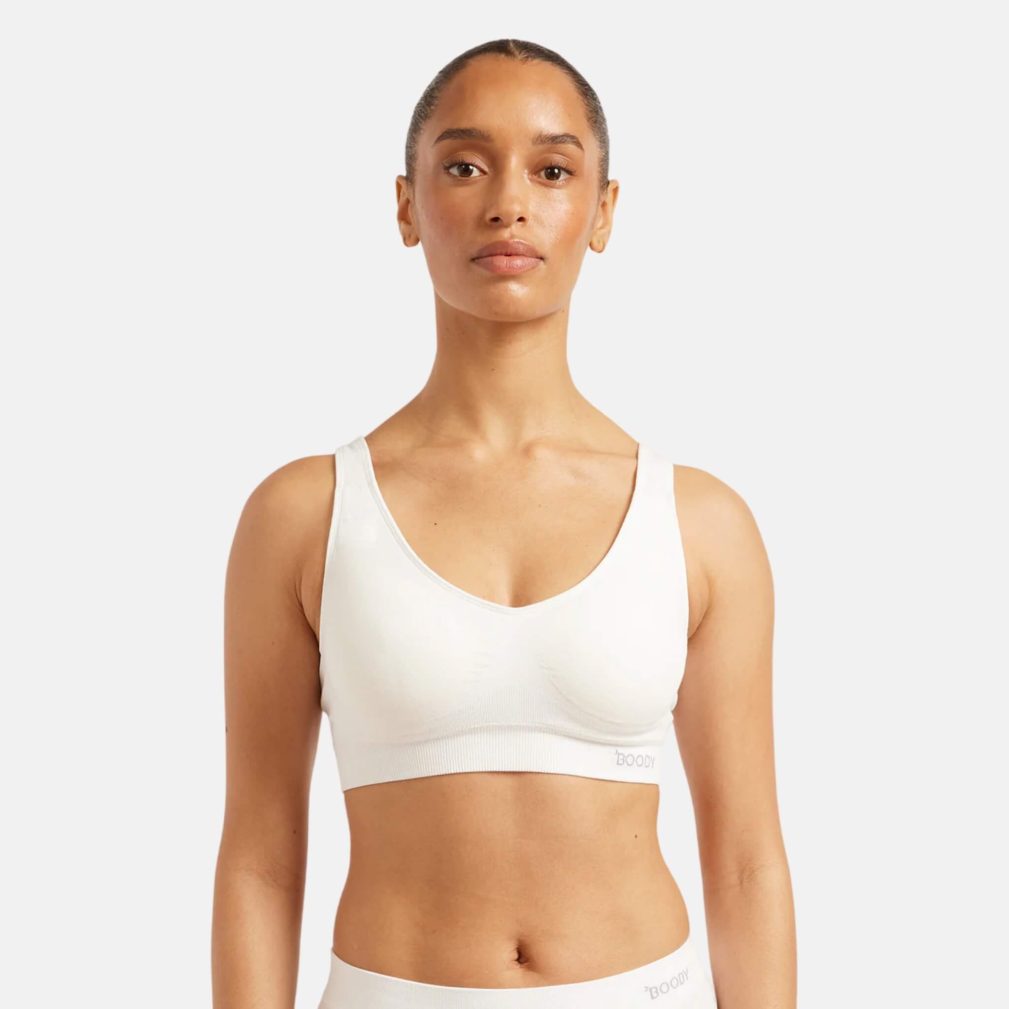 Boody Padded Shaper Bra White