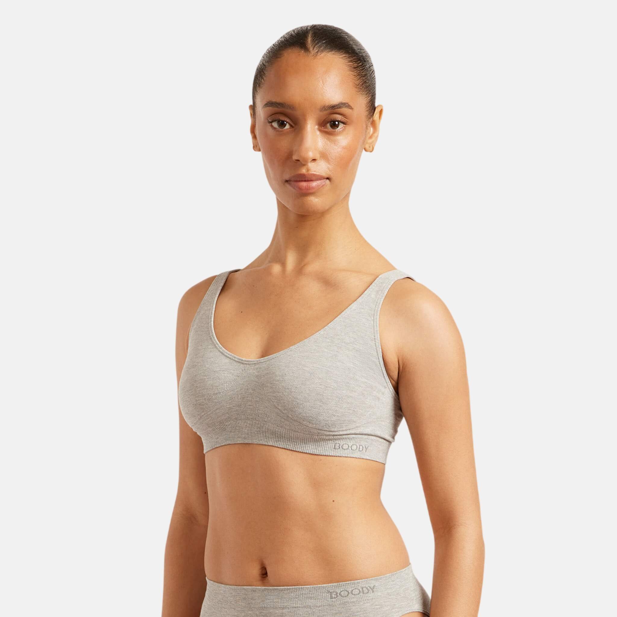 Boody Shaper Bra Light Grey Marl