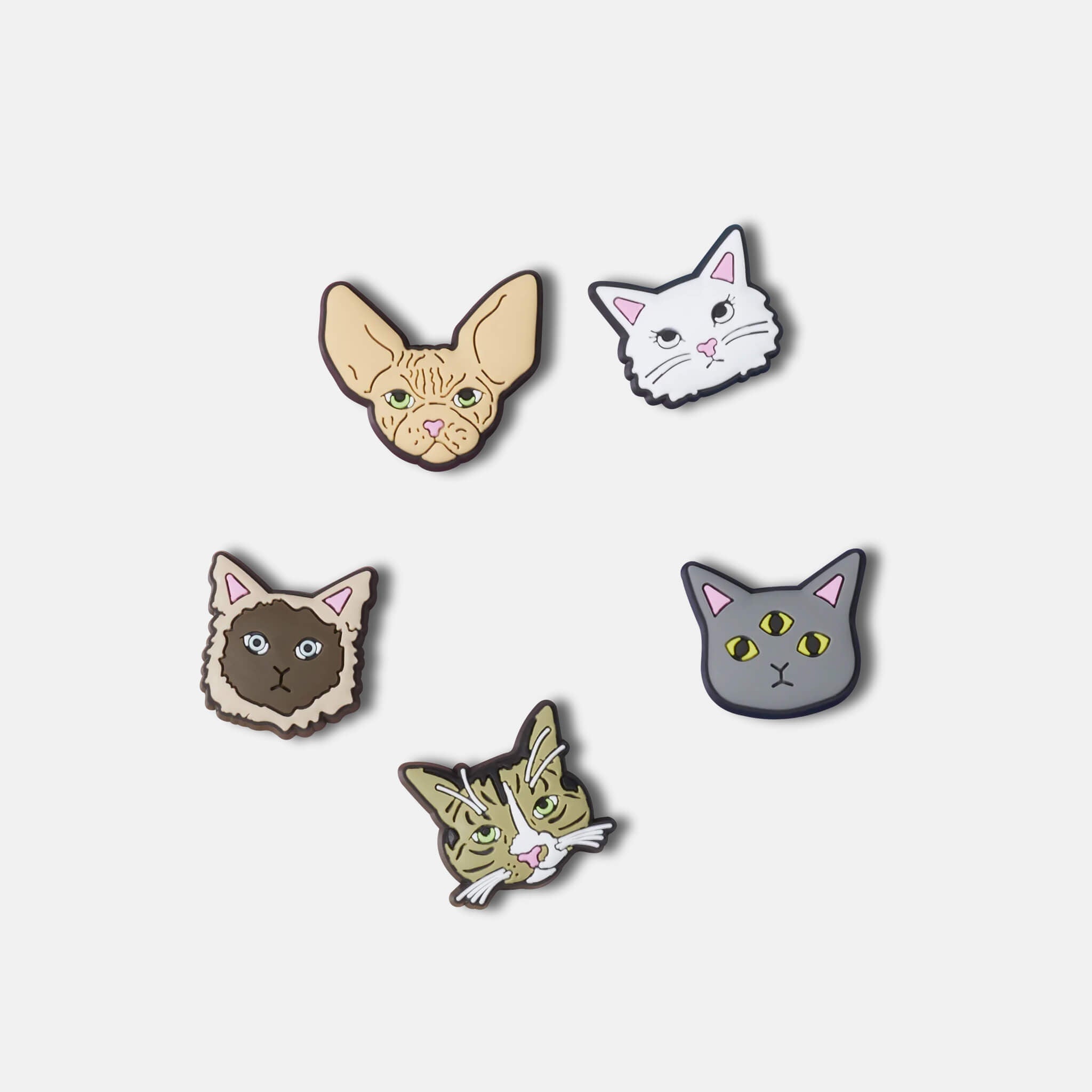 Jibbitz Charms Odd Kitties 5-Pack