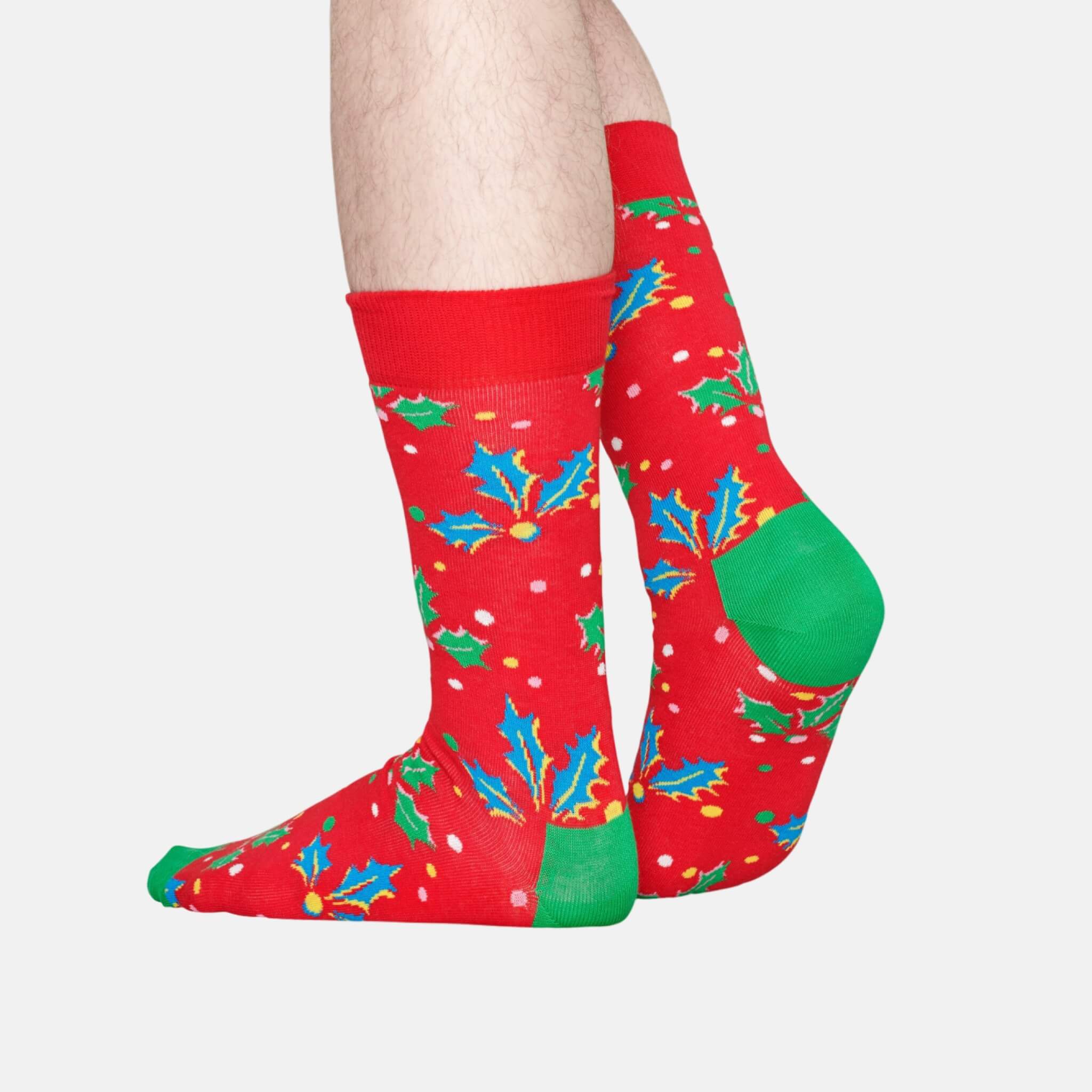 Happy Socks Holly Red Sock