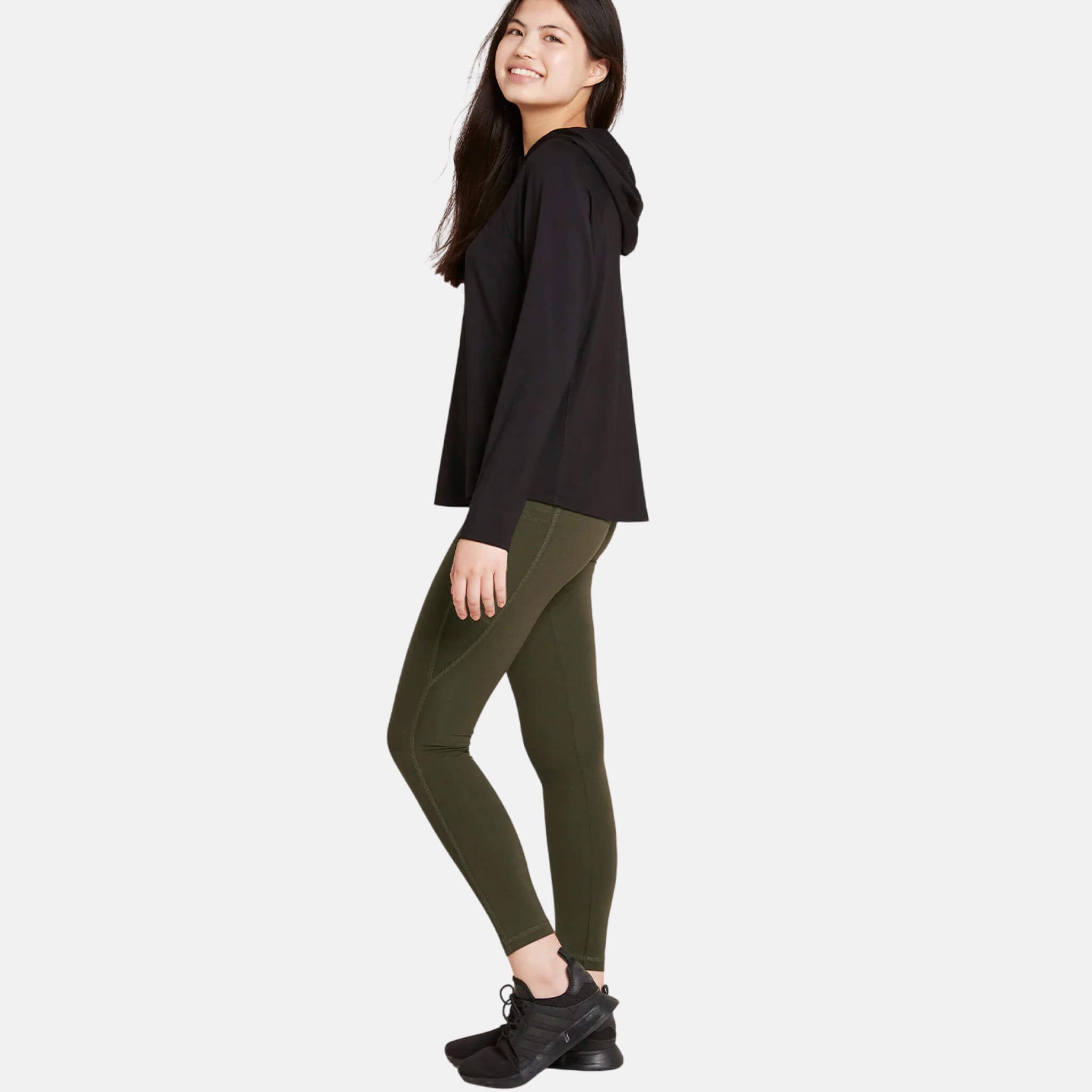 Boody Long Sleeve Hooded T-SHirt Black