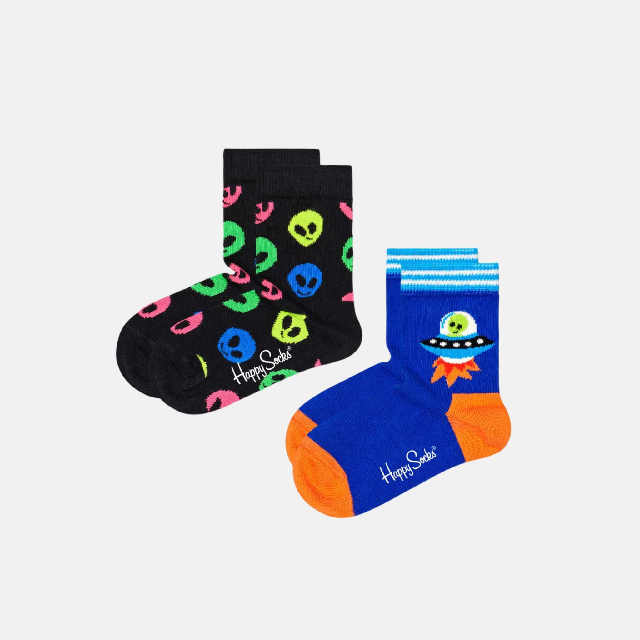 Happy Socks Kids Alien Socks 2-Pack