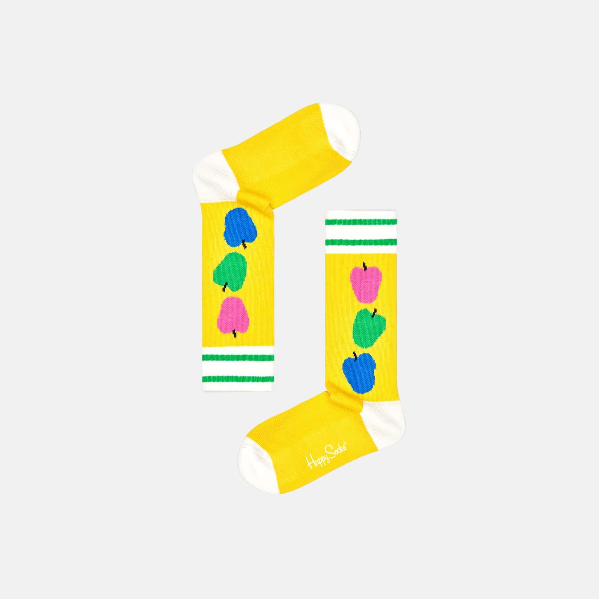 Happy Socks Kids Apple Yellow Sock