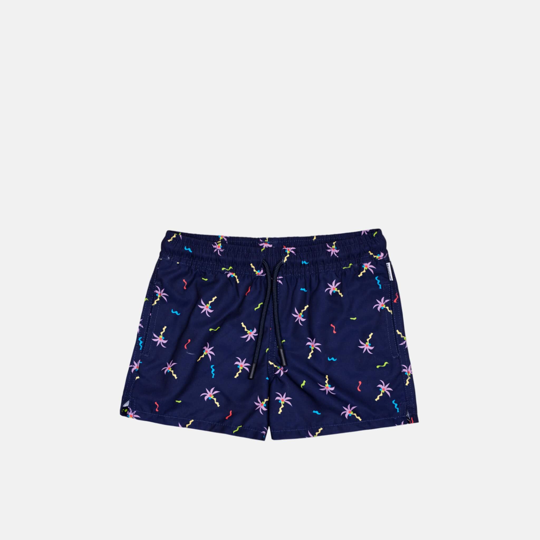 Happy Socks Kids Confetti Palm Blue Swimsuit