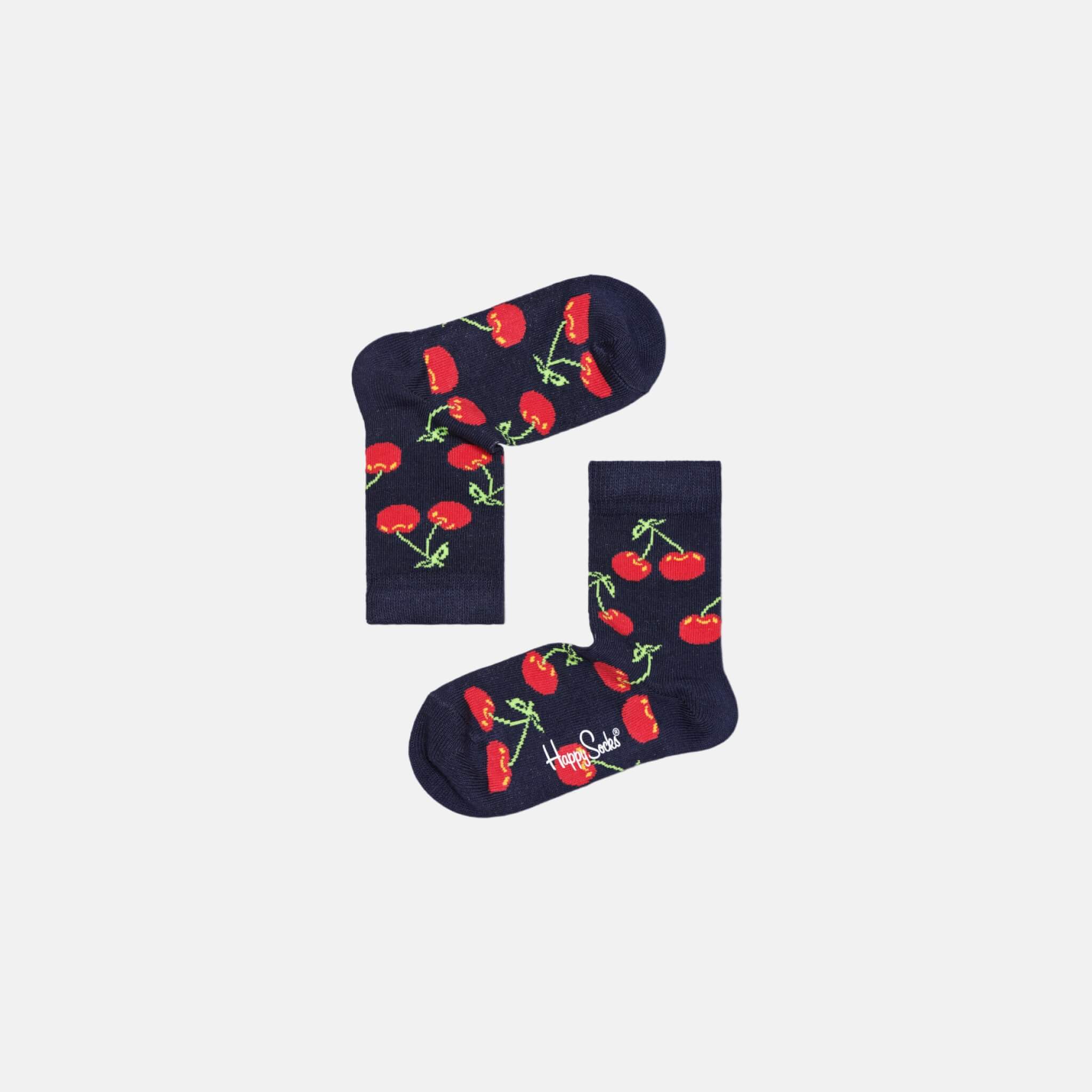 Happy Socks Kids Cherry Blue Sock