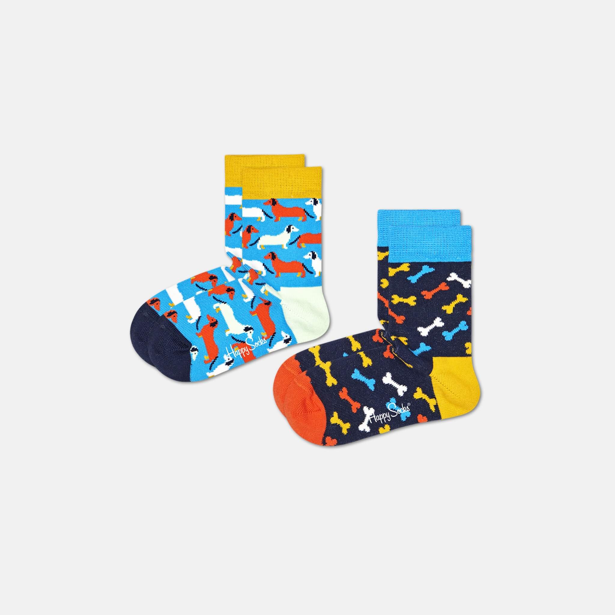 Happy Socks Kids Dog Socks 2-Pack
