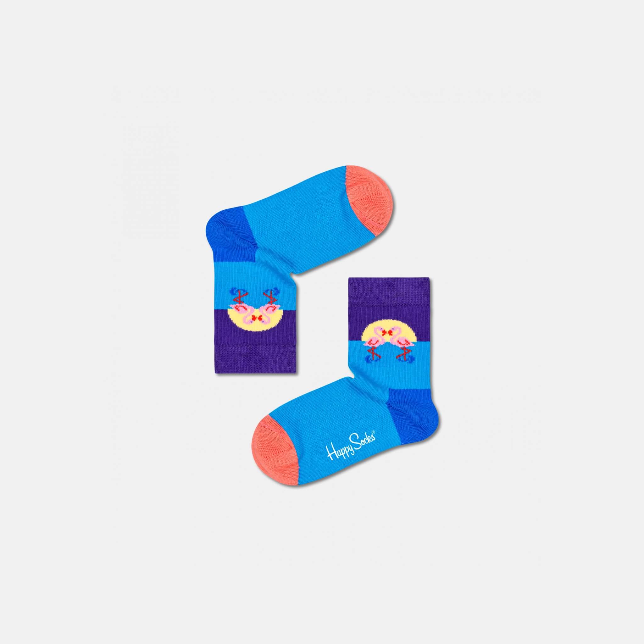 Happy Socks Kids Flamingo Friends Blue Sock