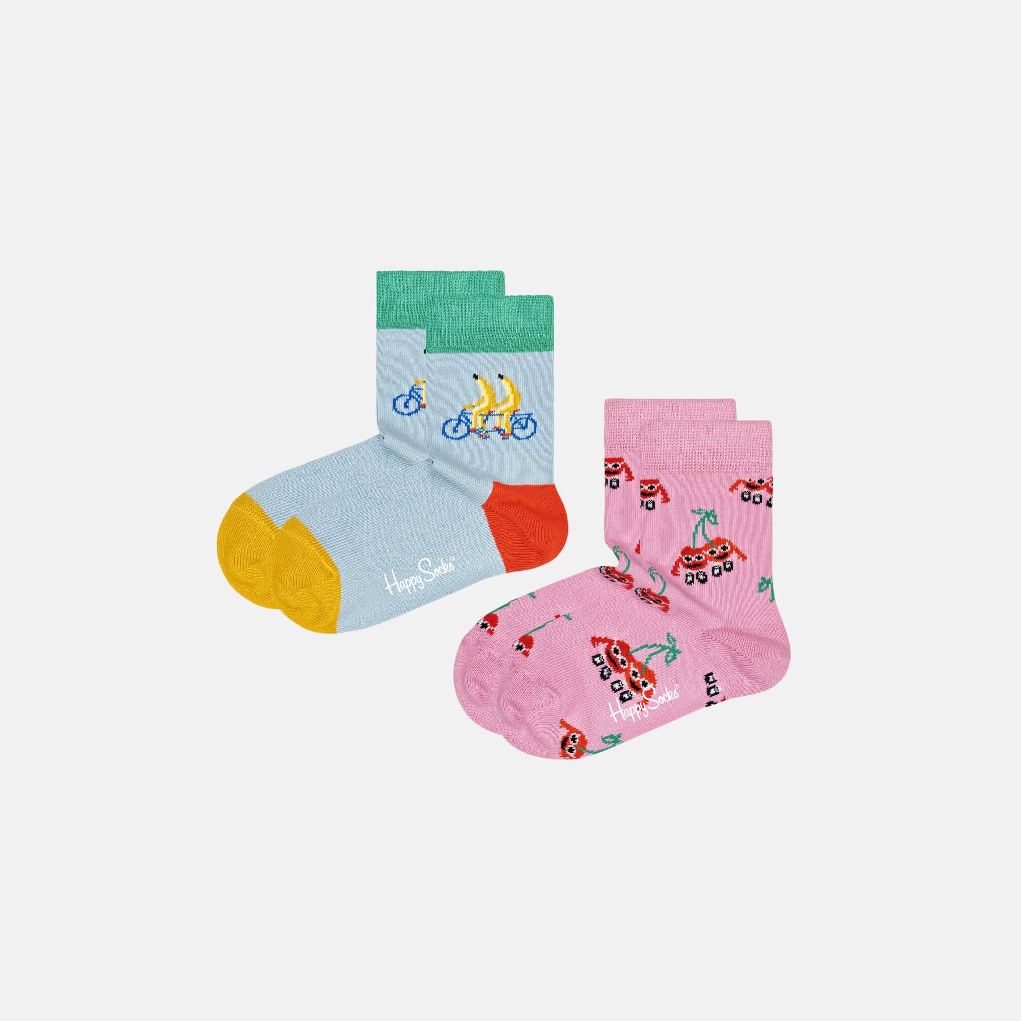 Happy Socks Kids Fruit Mates Socks 2-Pack