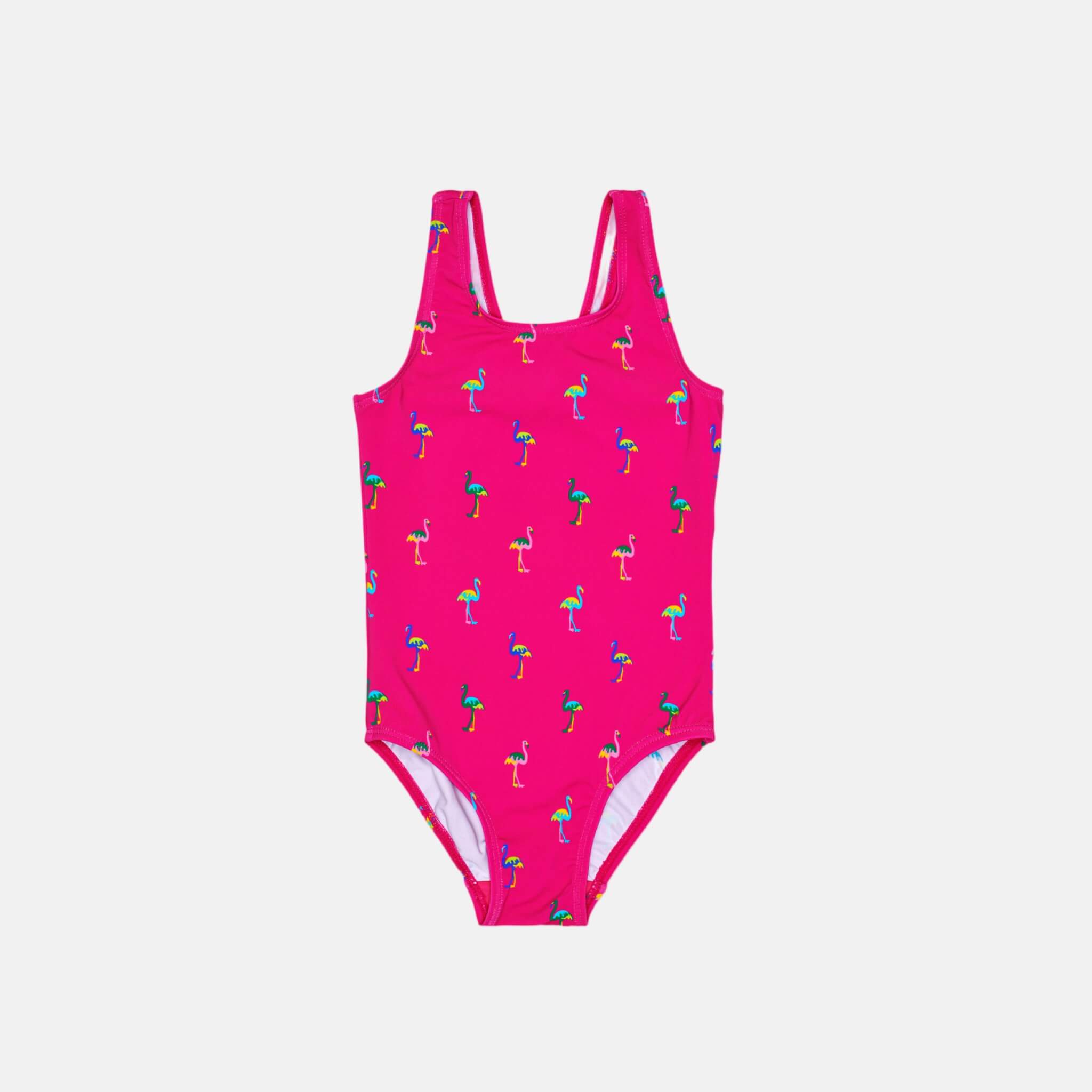 Happy Socks Kids Flamingo Pink Swimsuit