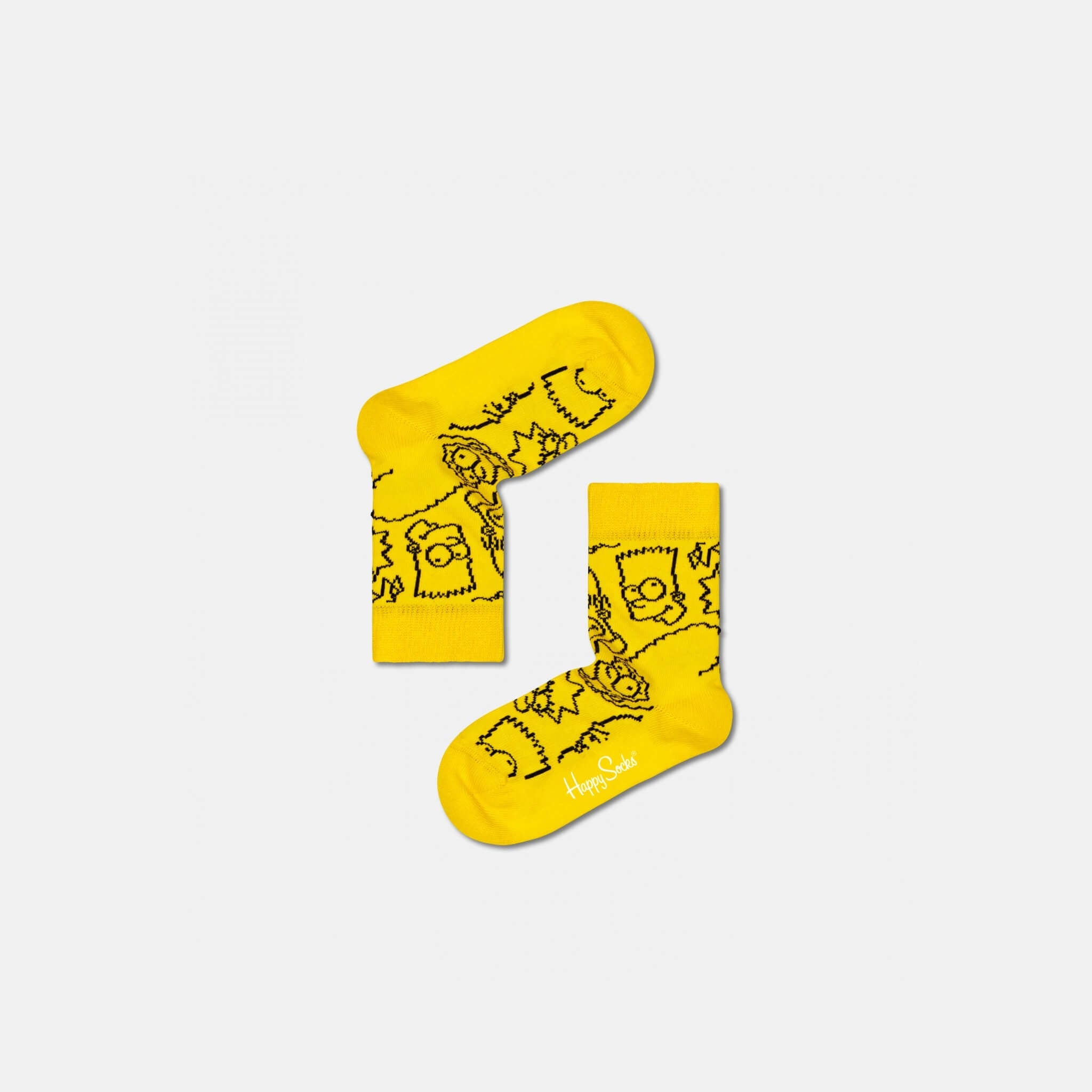 Happy Socks Kids x The Simpsons Family Yellow Sock