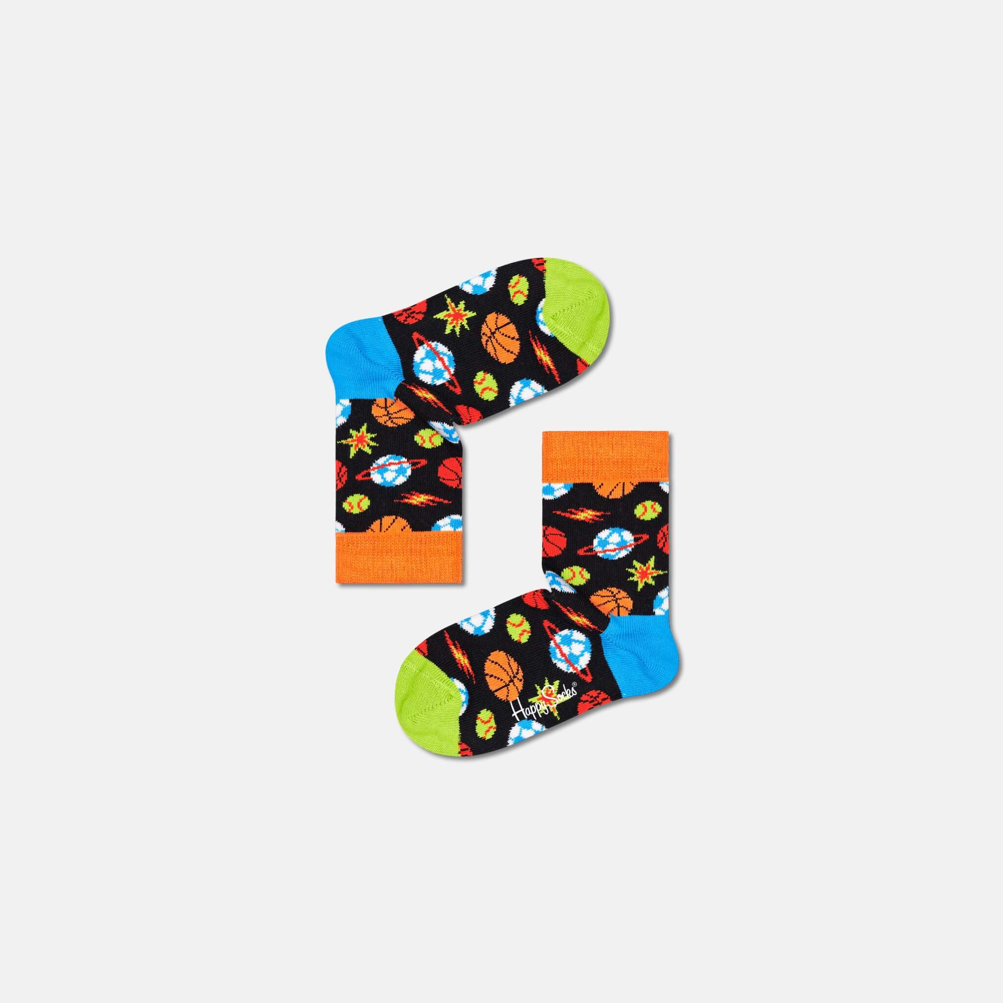 Happy Socks Kids Sporty Space Black Sock