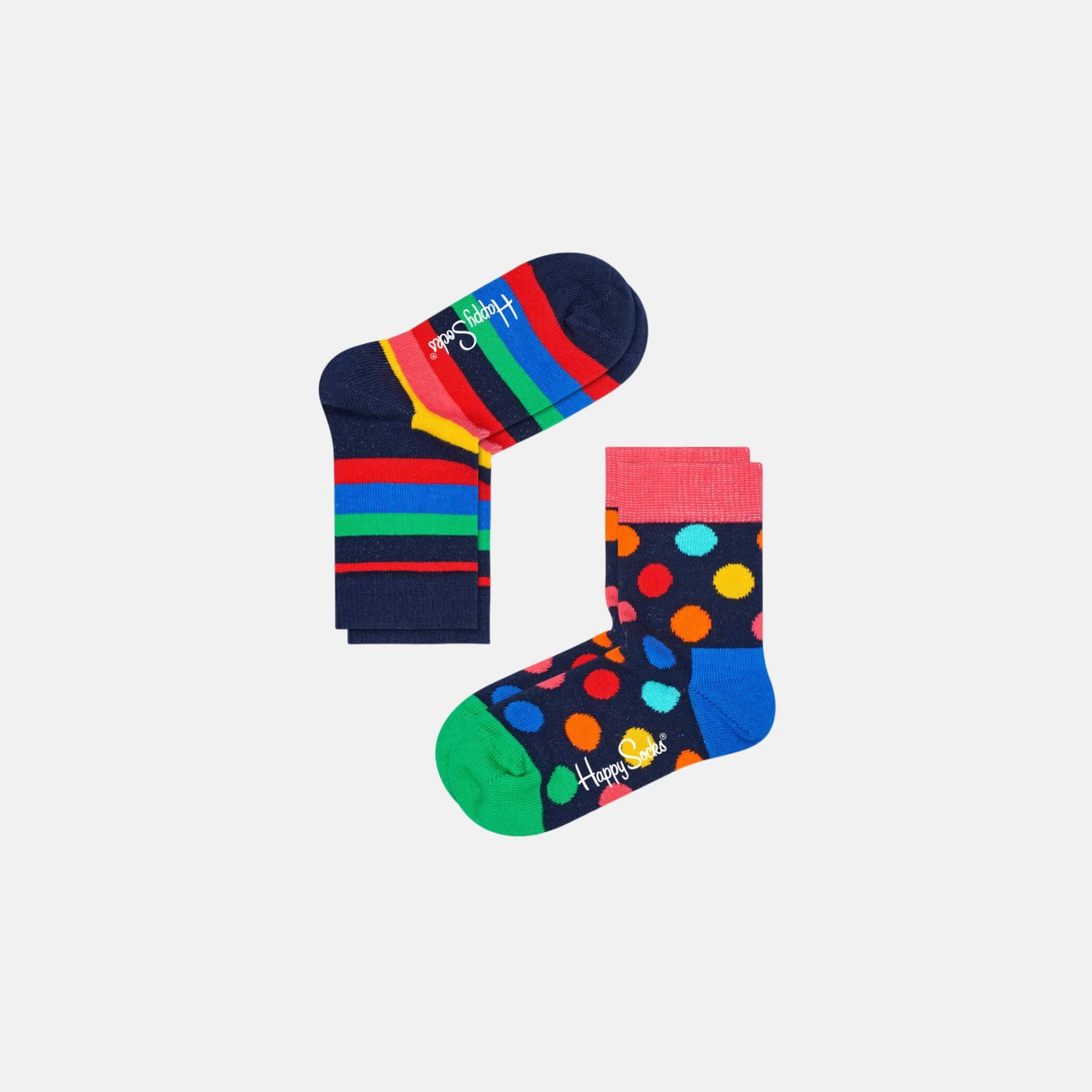 Happy Socks Kids Big Dot Socks 2-Pack