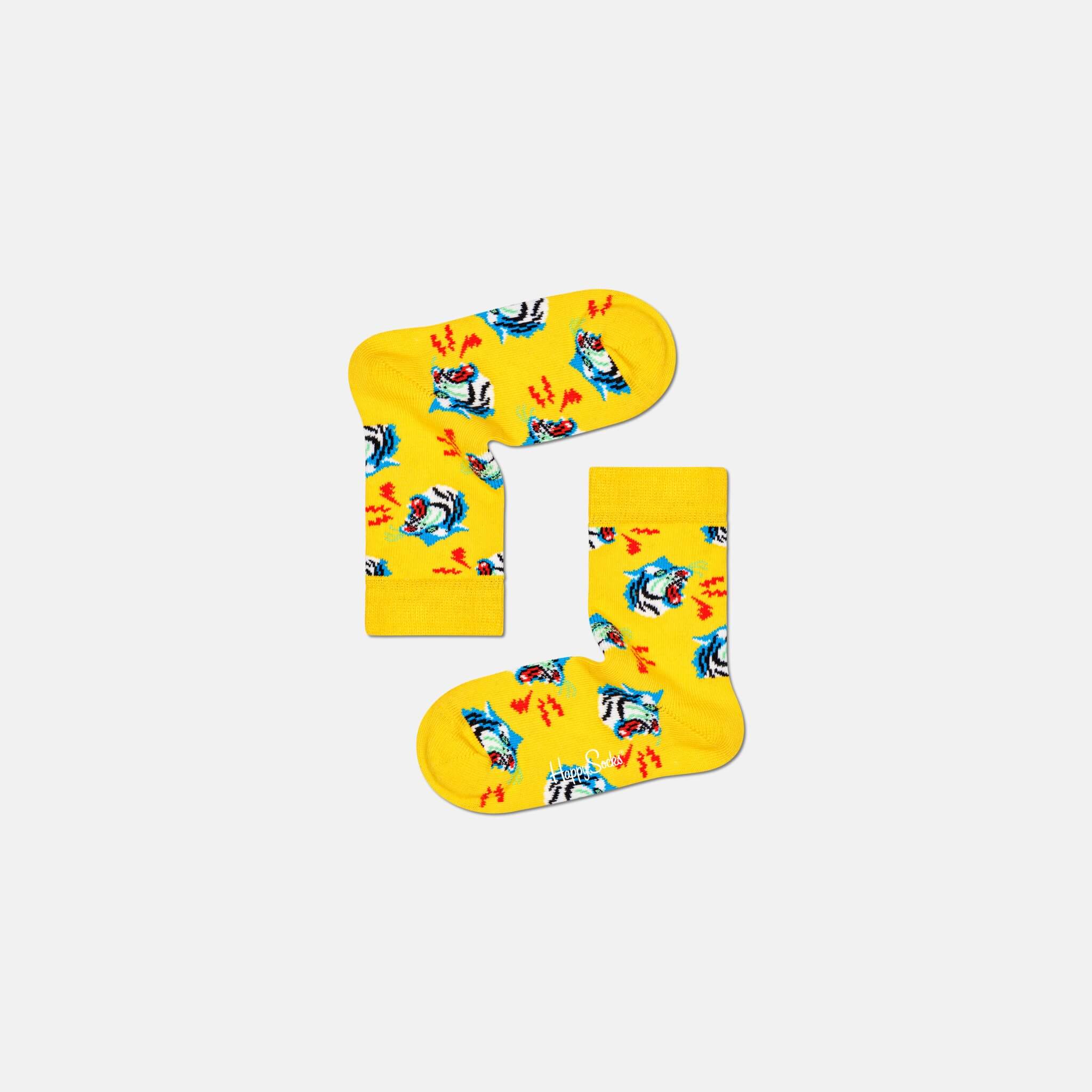 Happy Socks Kids Tiger Yellow Sock